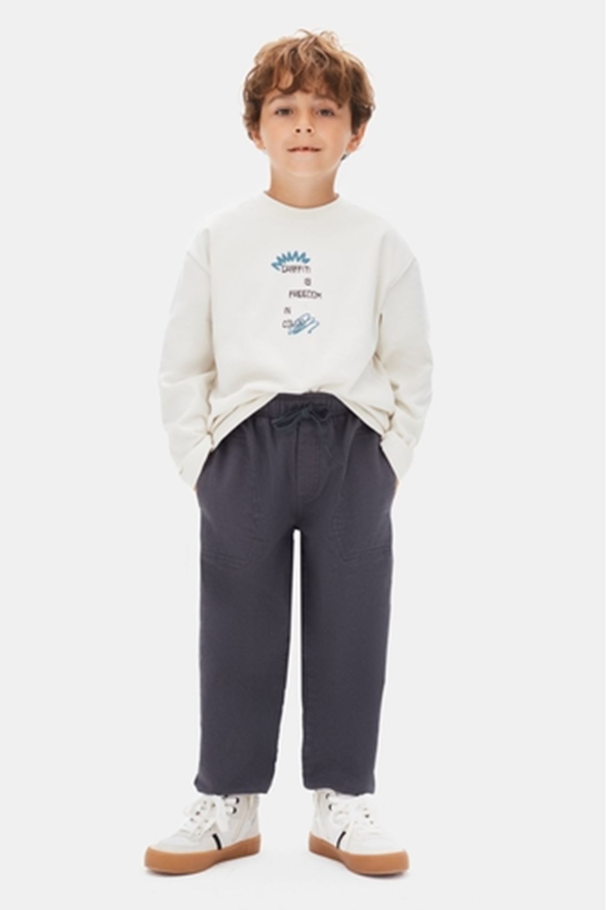 NK Kids 49505 GRAFFITI BADİ 4/8 EKRU