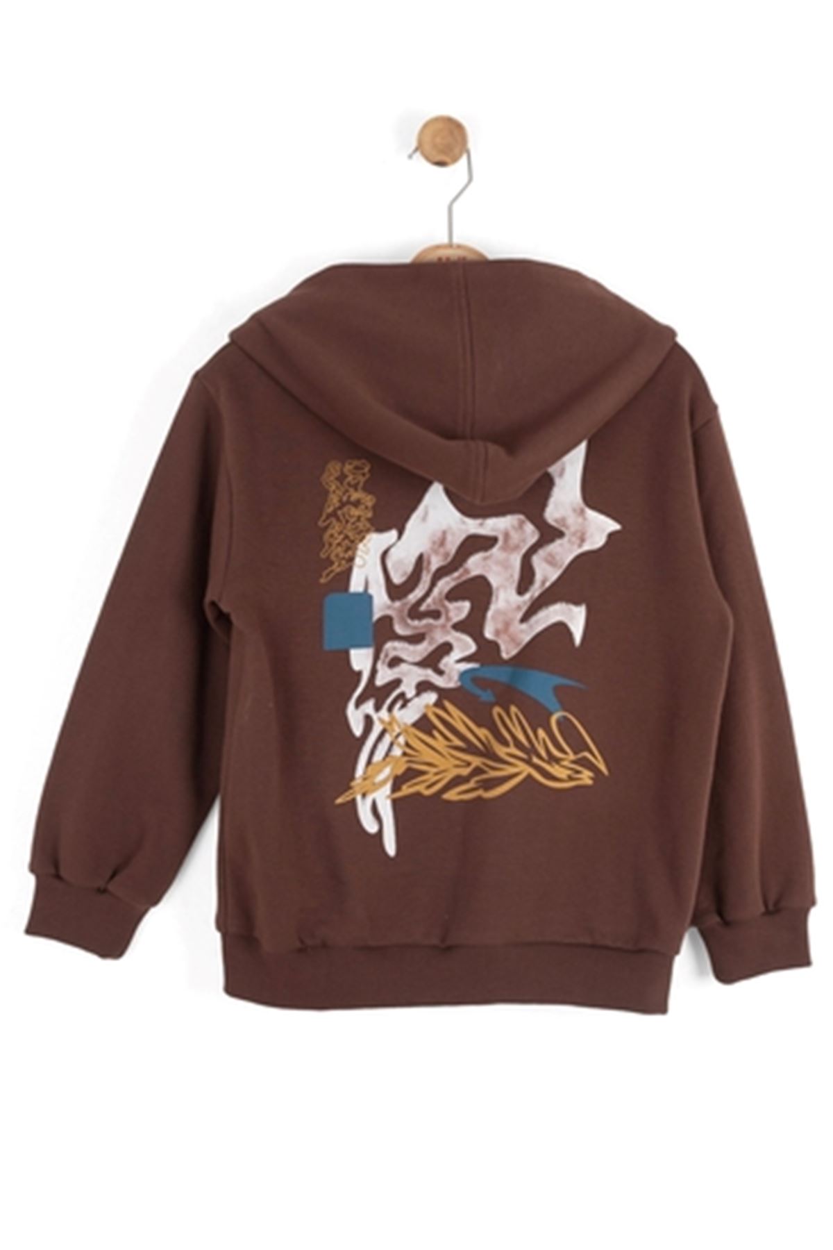 NK Kids 49307 HAWİ FERMUARLI SWEAT KAHVE 8/14