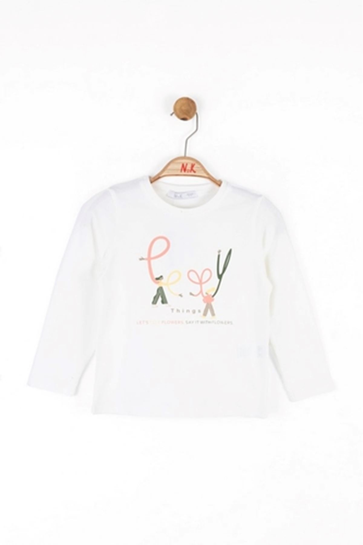 NK Kids 37519 TALK TSHIRT 4/8 EKRU 