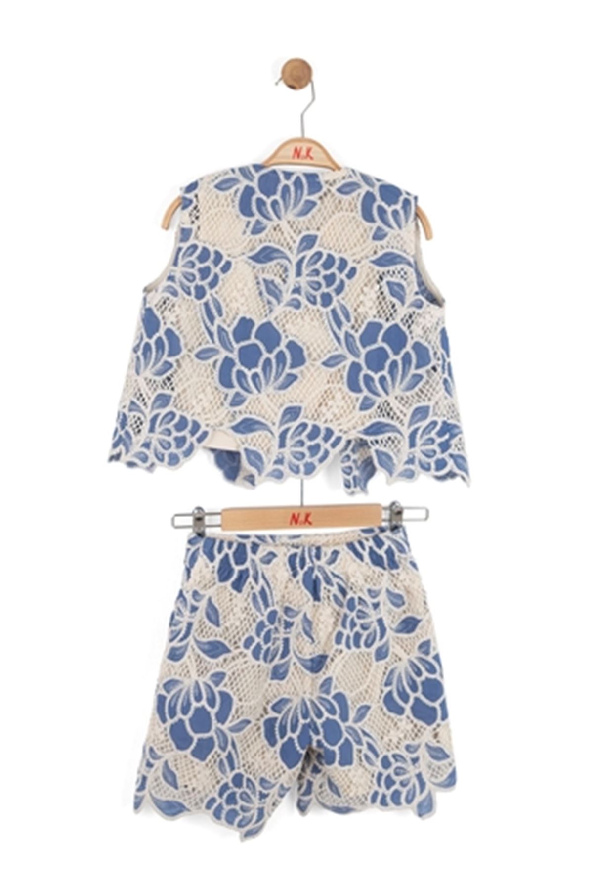 NK Kids 11306 FİLE TAKIM 8/14 Krem-Mavi 