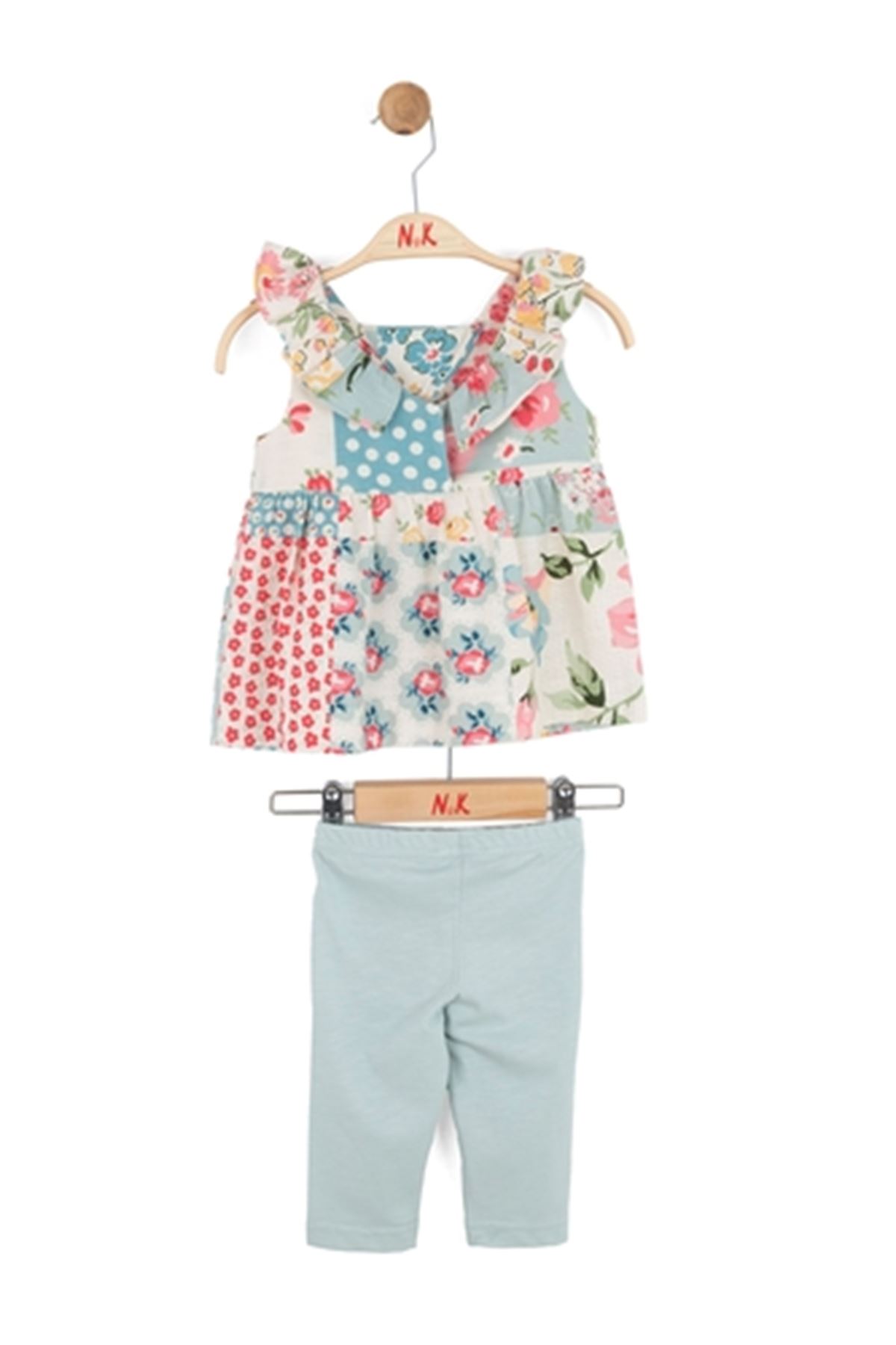 NK Kids 11600 JOY TAKIM 1/4 Ekru-Mavi