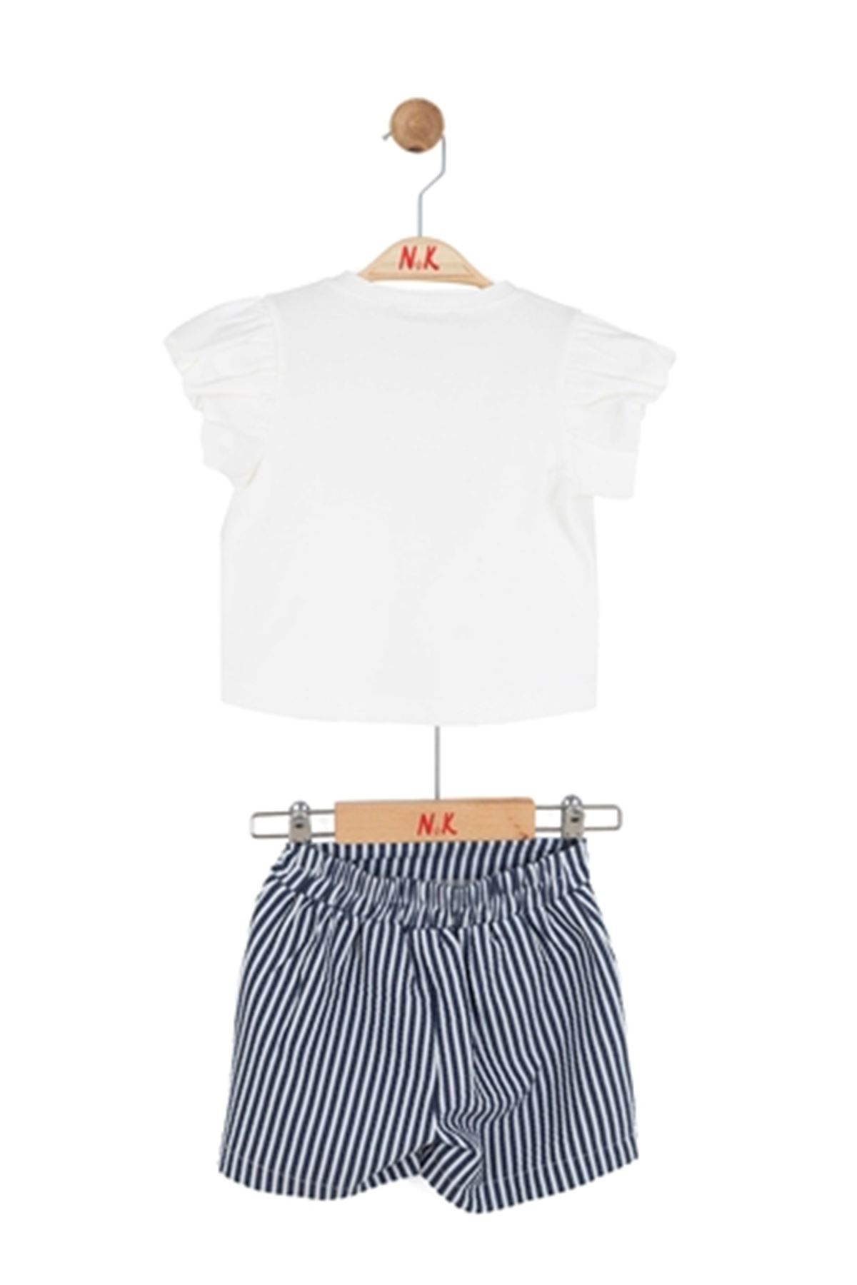 NK Kids 11603 MARE TAKIM 1/4 Ekru-Lacivert