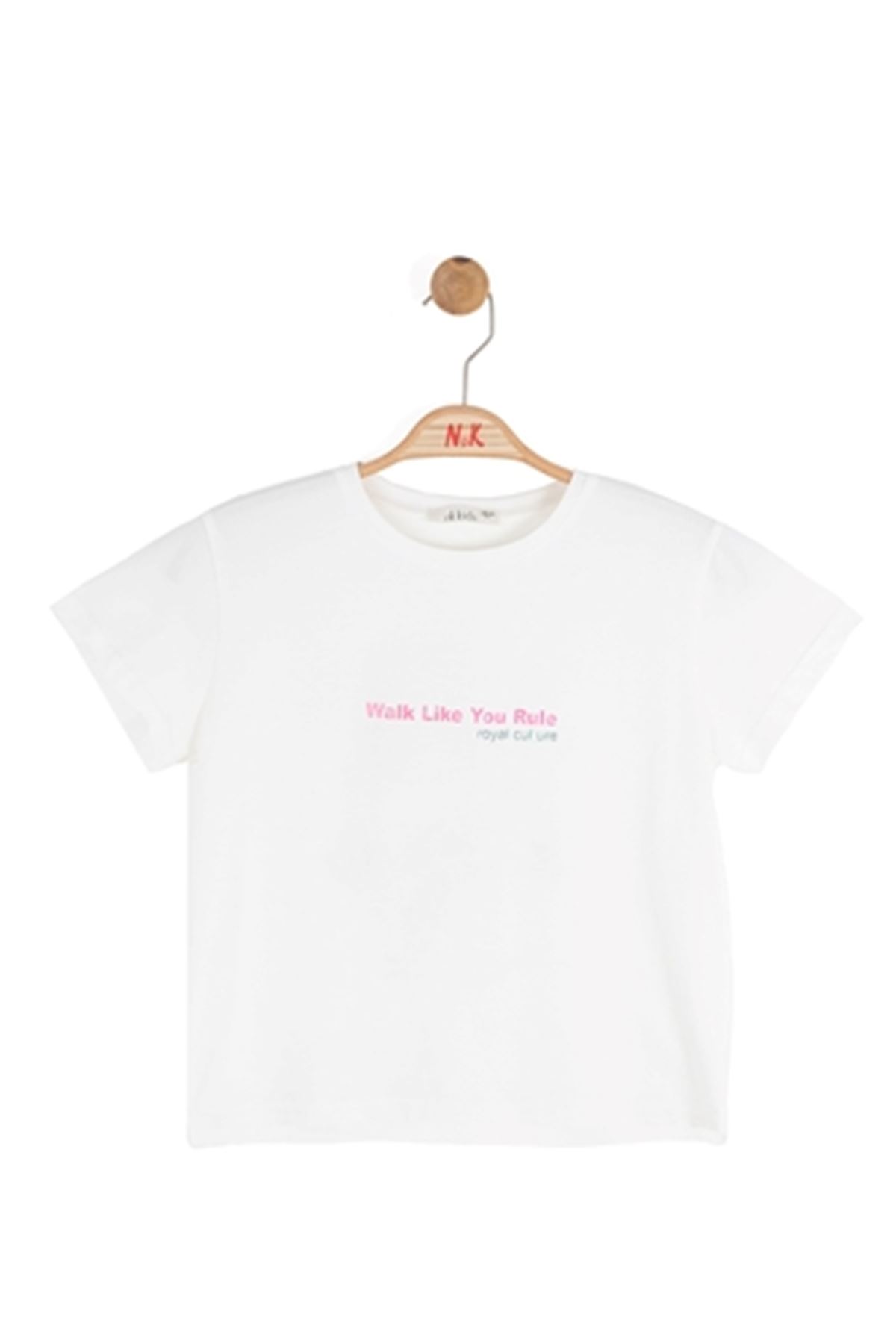 NK Kids 31311 ROYAL T-SHIRT 8/14 Ekru-Fuşya