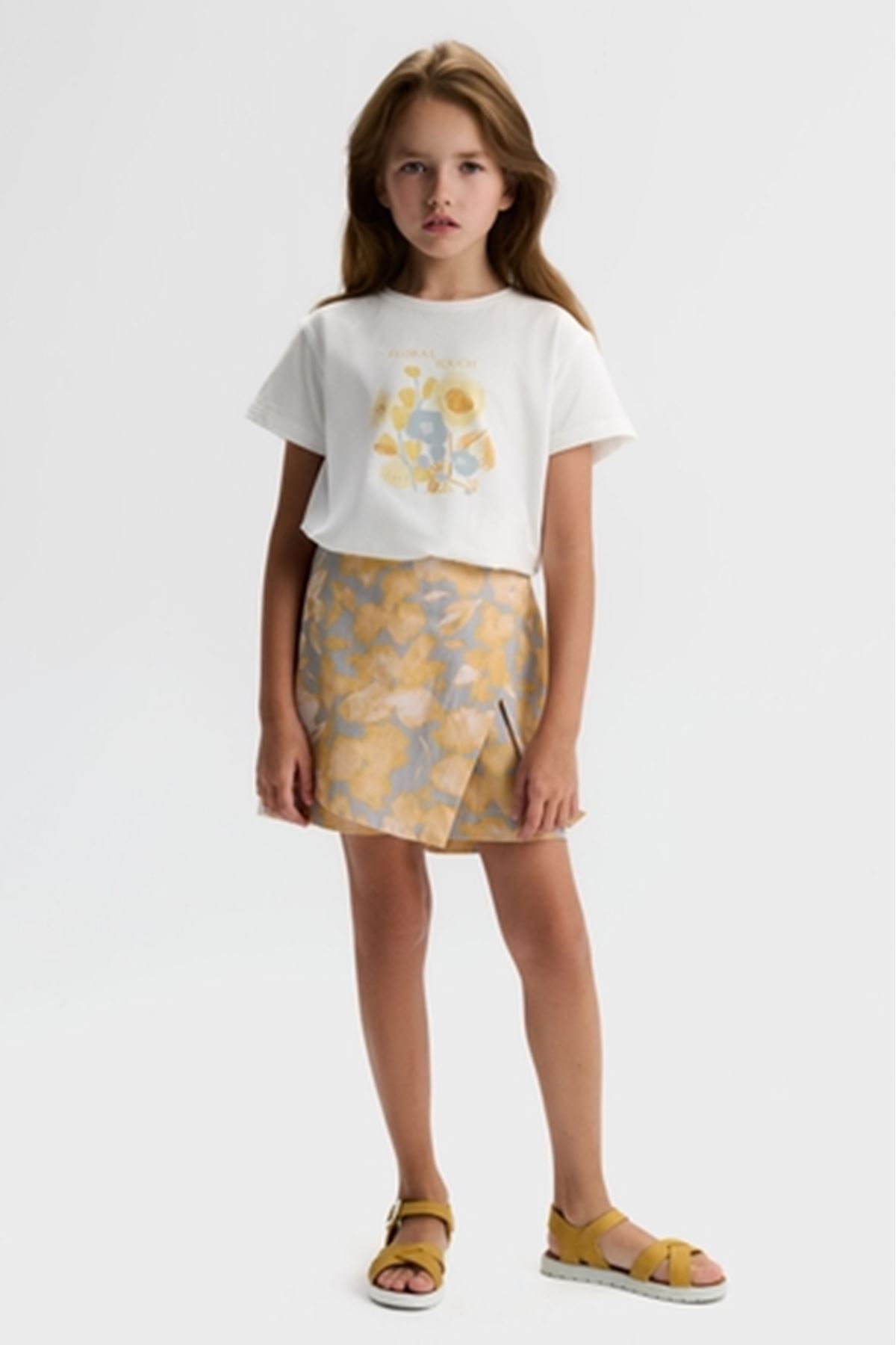 NK Kids 31312 BAHAR T-SHIRT 8/14 Sarı