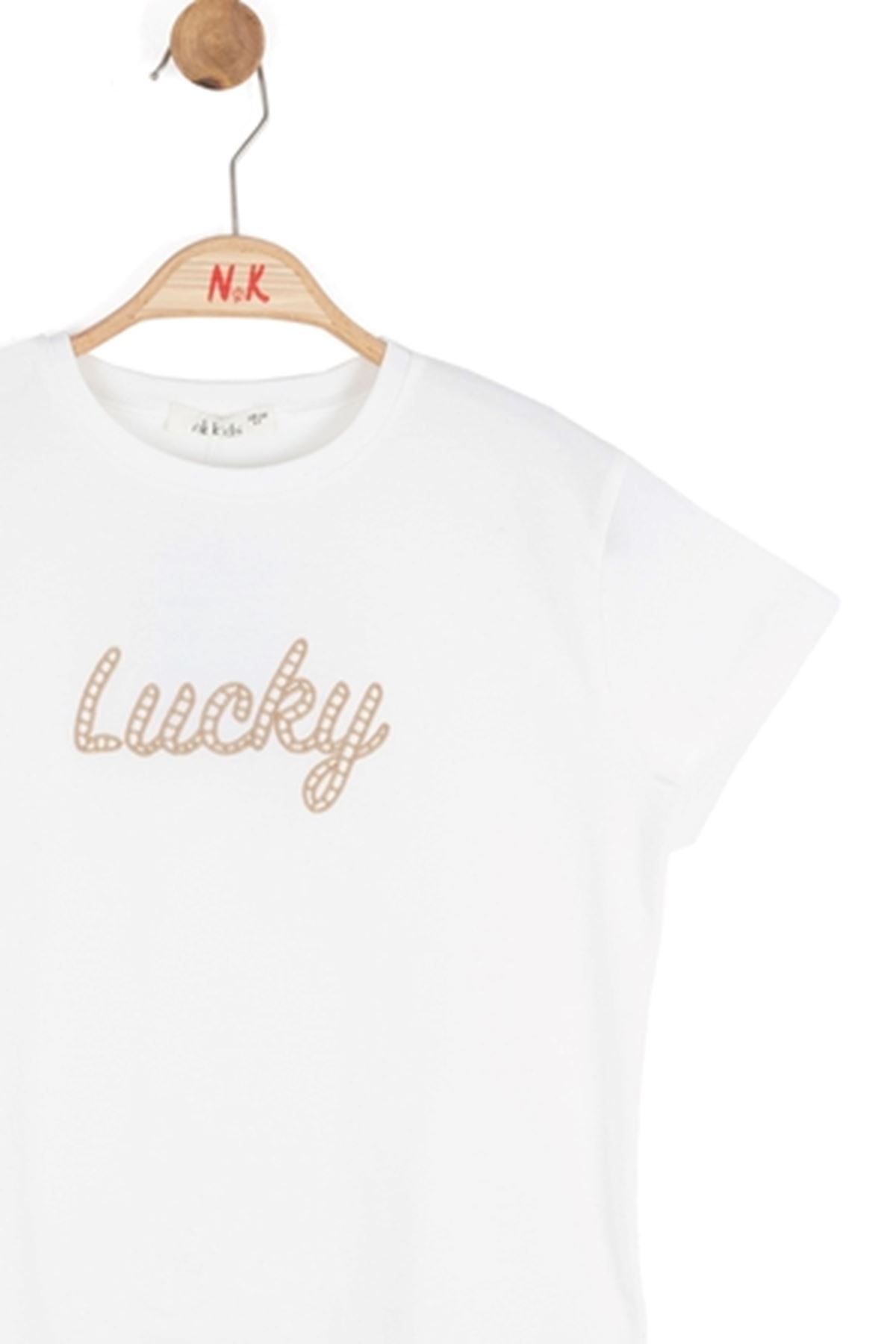 NK Kids 31325 LUCKY T-SHIRT 8/14 Ekru-Vizon