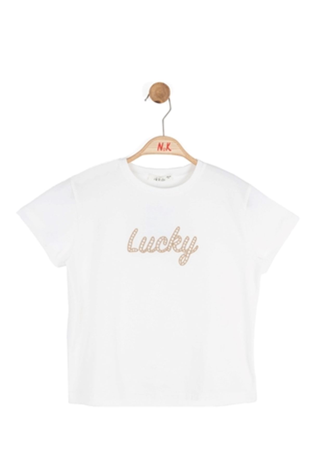 NK Kids 31325 LUCKY T-SHIRT 8/14 Ekru-Vizon
