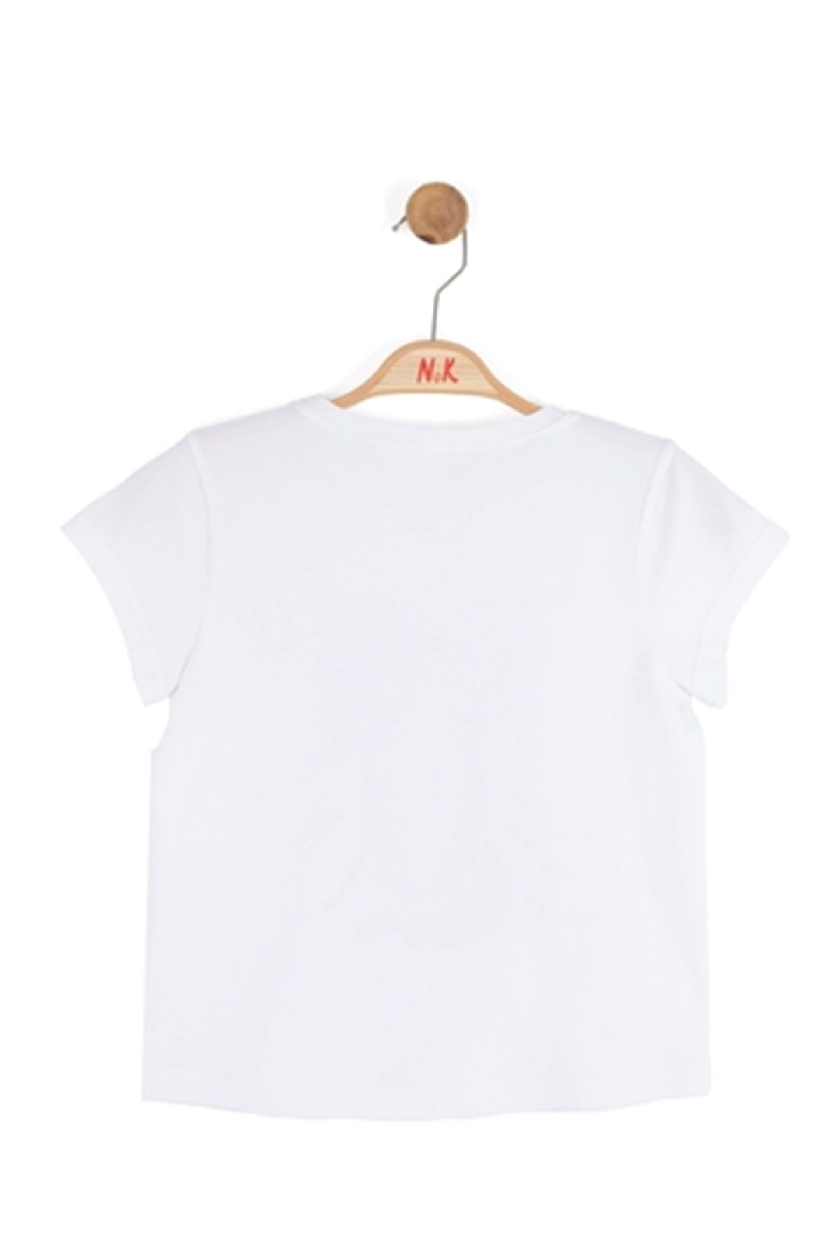 NK Kids 31331 MARE T-SHIRT 8/14 Beyaz-Lacivert