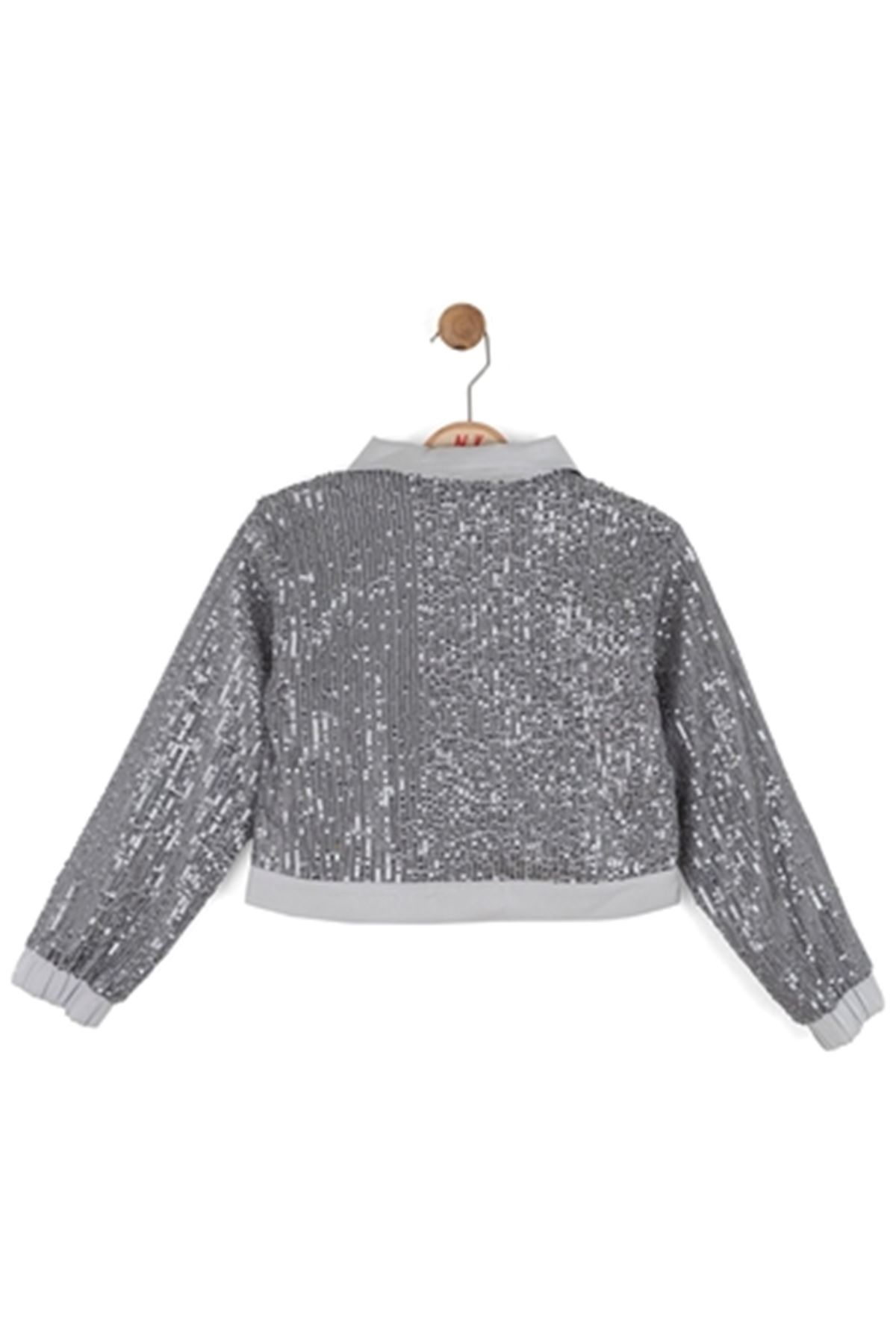 NK Kids 31340 PUL PAYETLİ CEKET 8/14 Gri