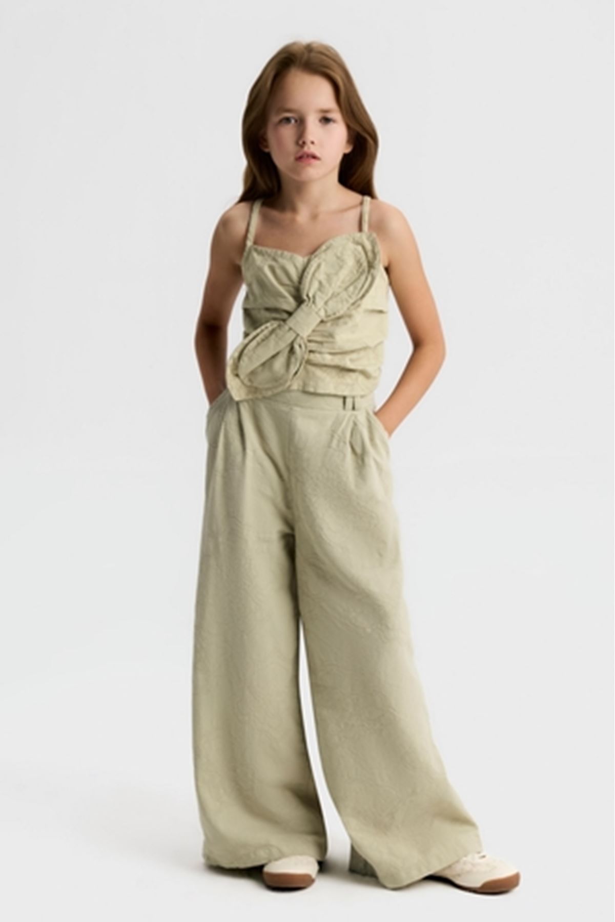 NK Kids 31355 AZRA CROP 8/14 Yeşil/Green