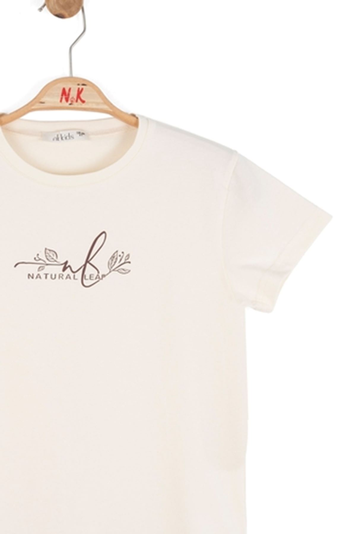 NK Kids 31362 NATURAL T-SHIRT 8/14 Krem