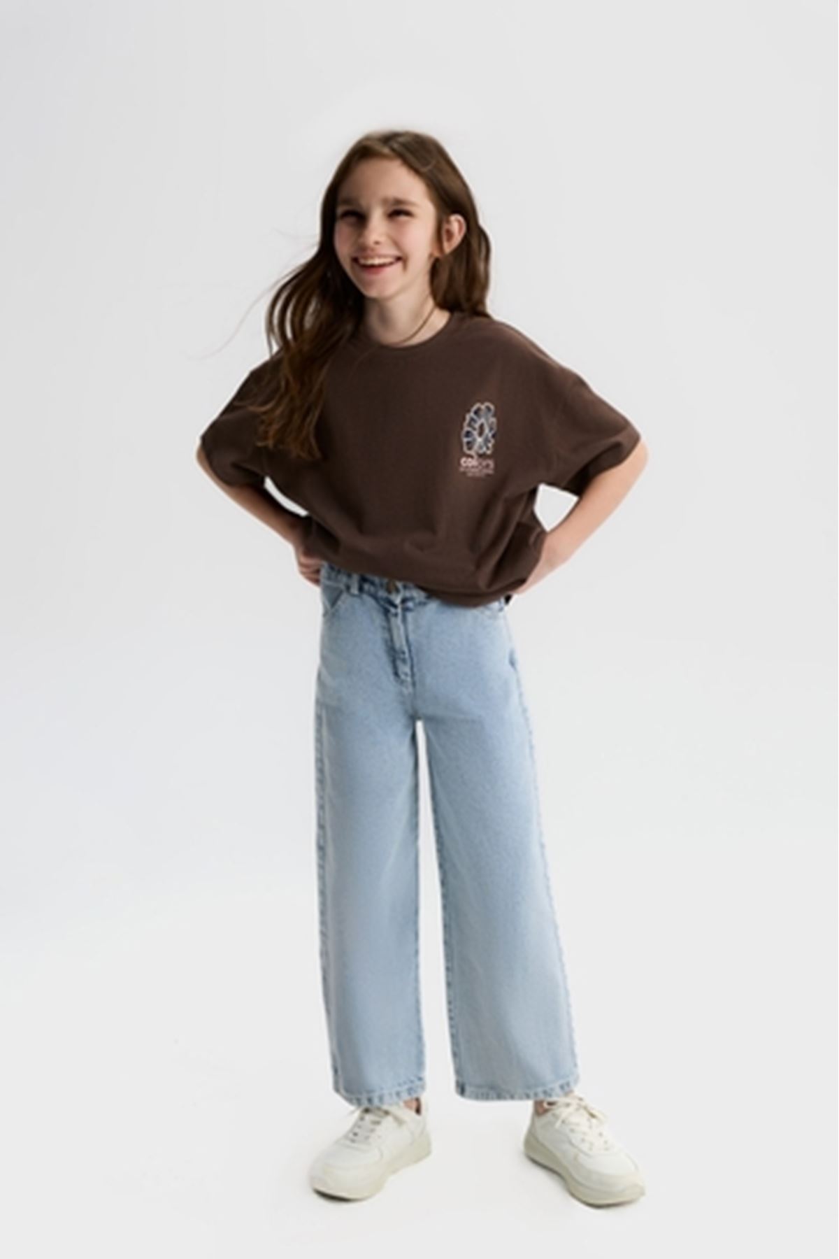 NK Kids 31387 LAURA TSHIRT 8/14 Kahverengi 