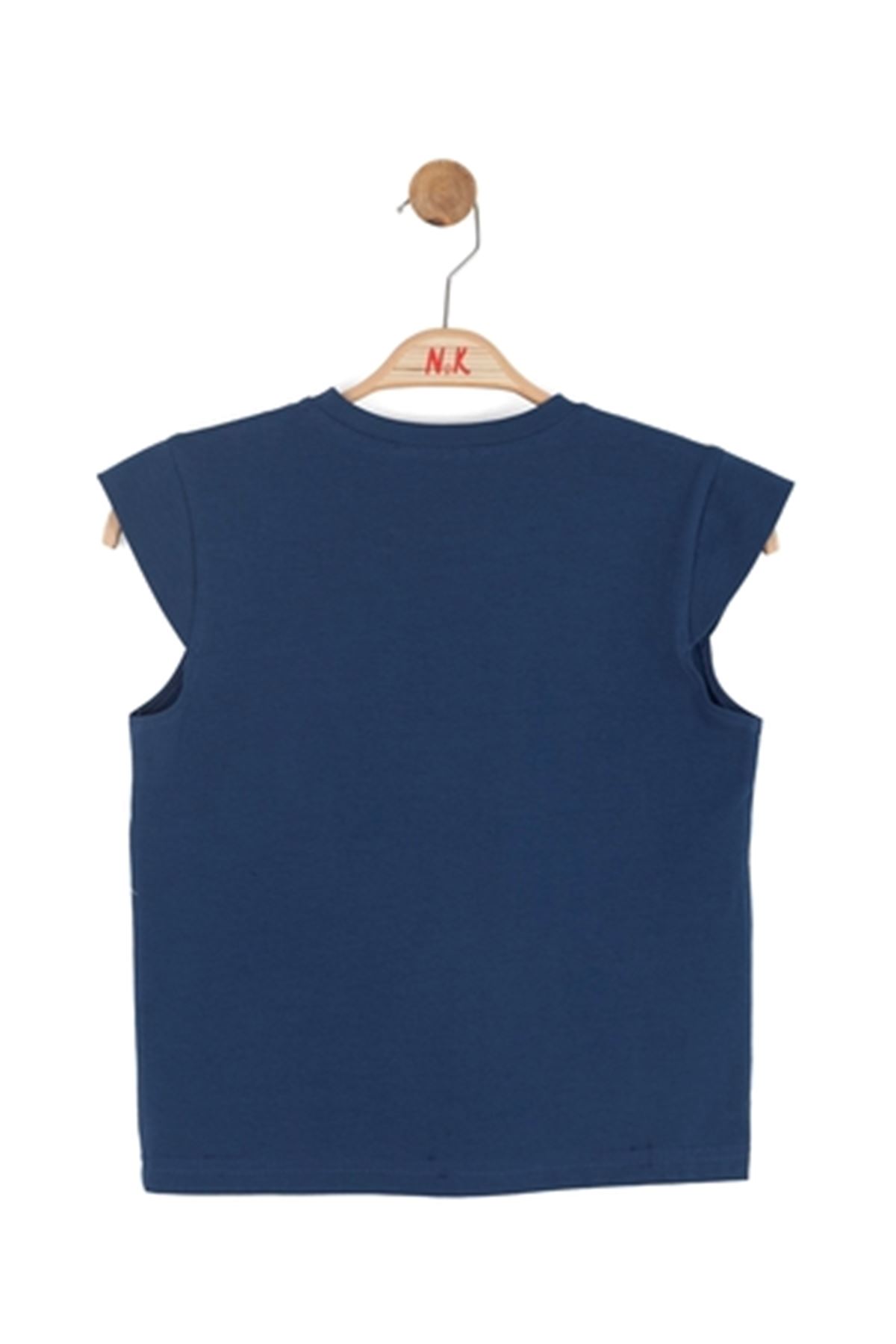 NK Kids 31395 PALMİYE NAKIŞLI T-SHİRT 8/14 Lacivert