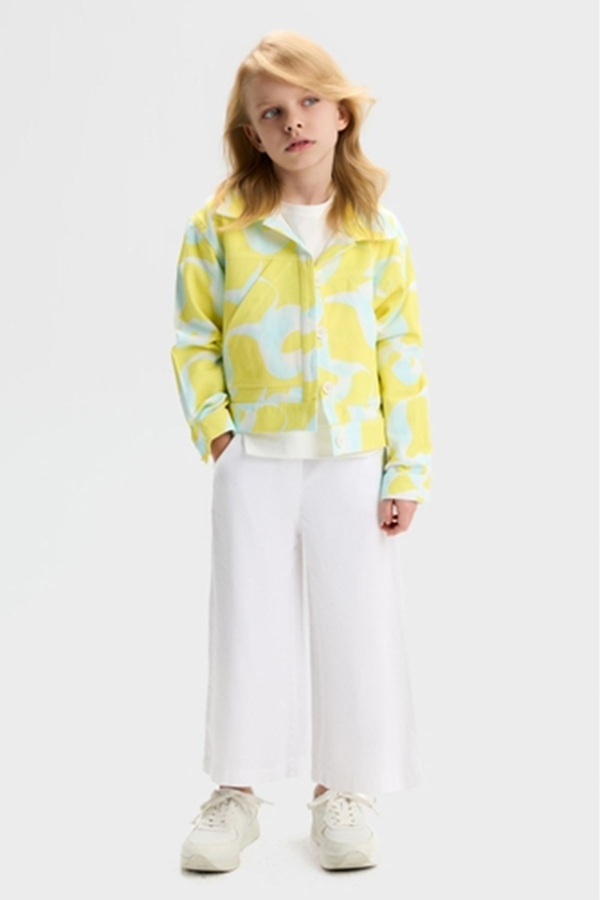 NK Kids 31531 ROXY TSHIRT 4/8 Ekru-Sarı