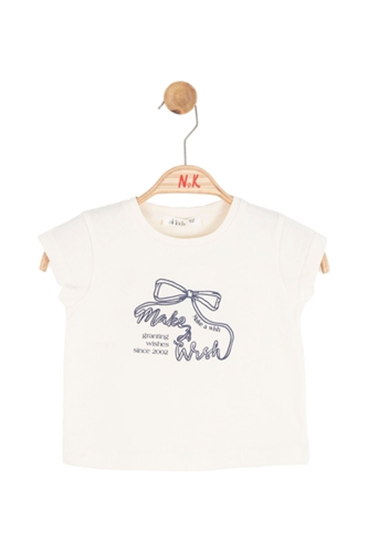NK Kids 31603 WISH T-SHIRT 1/4 Krem