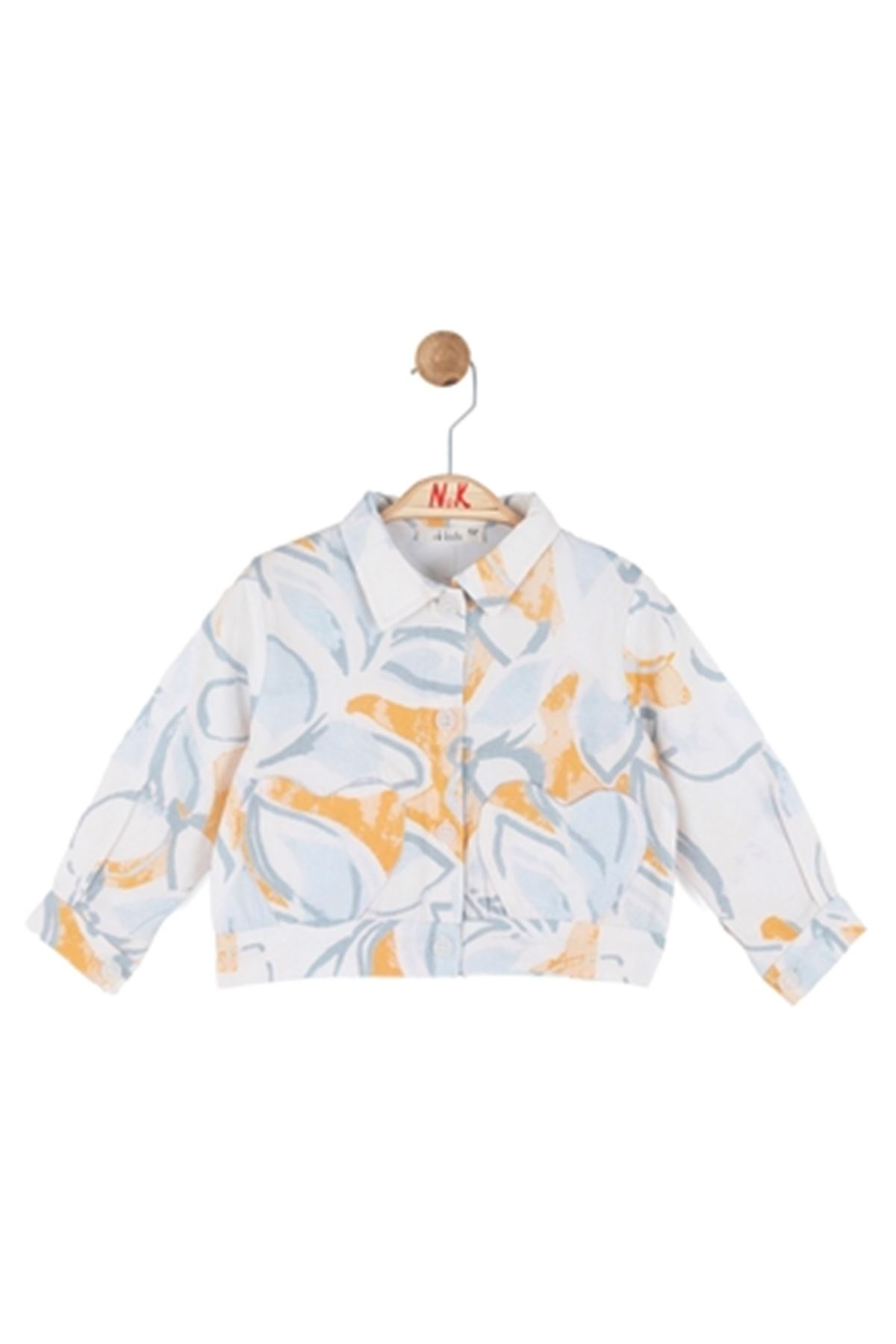 NK Kids 31613 POWDER CEKET 1/4 Krem-mavi