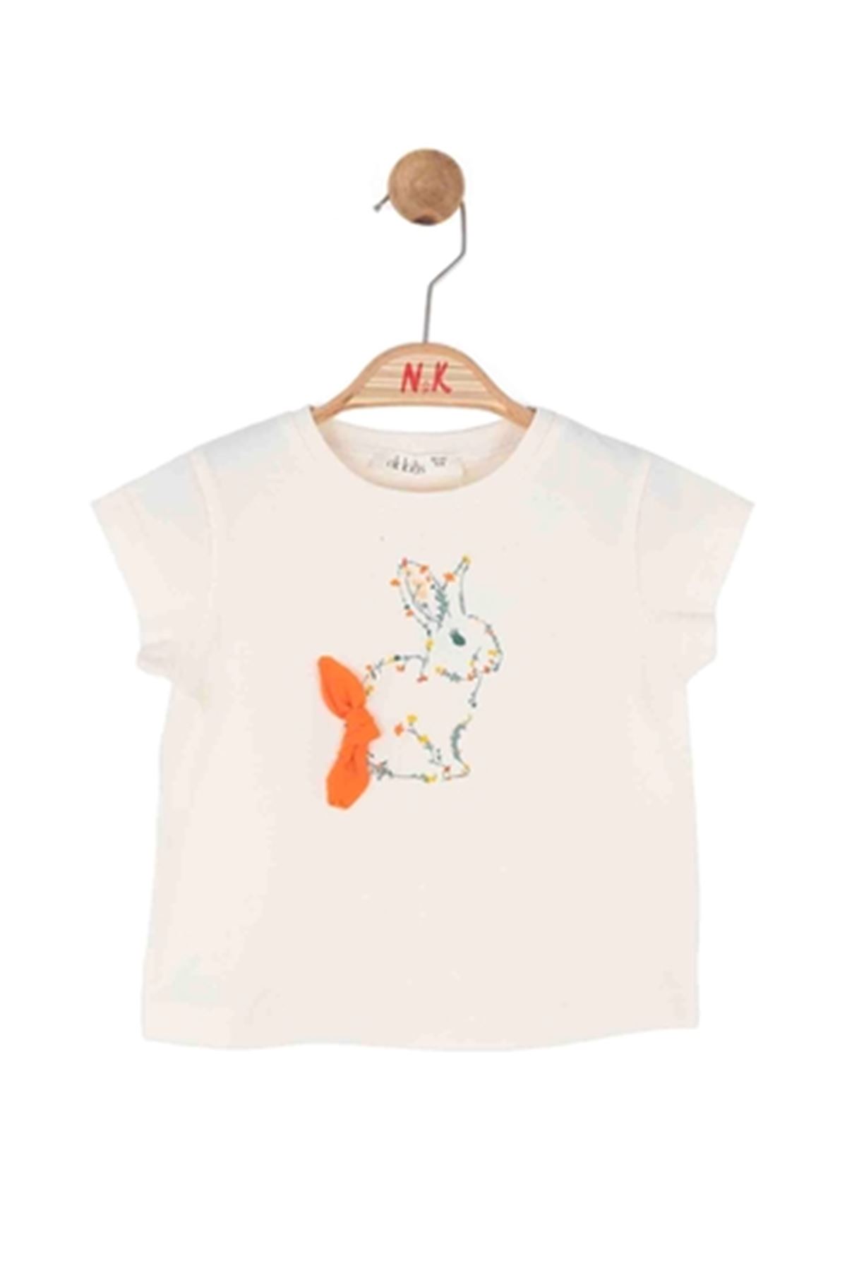 NK Kids 31627 RABBIT T-SHIRT 1/4krem