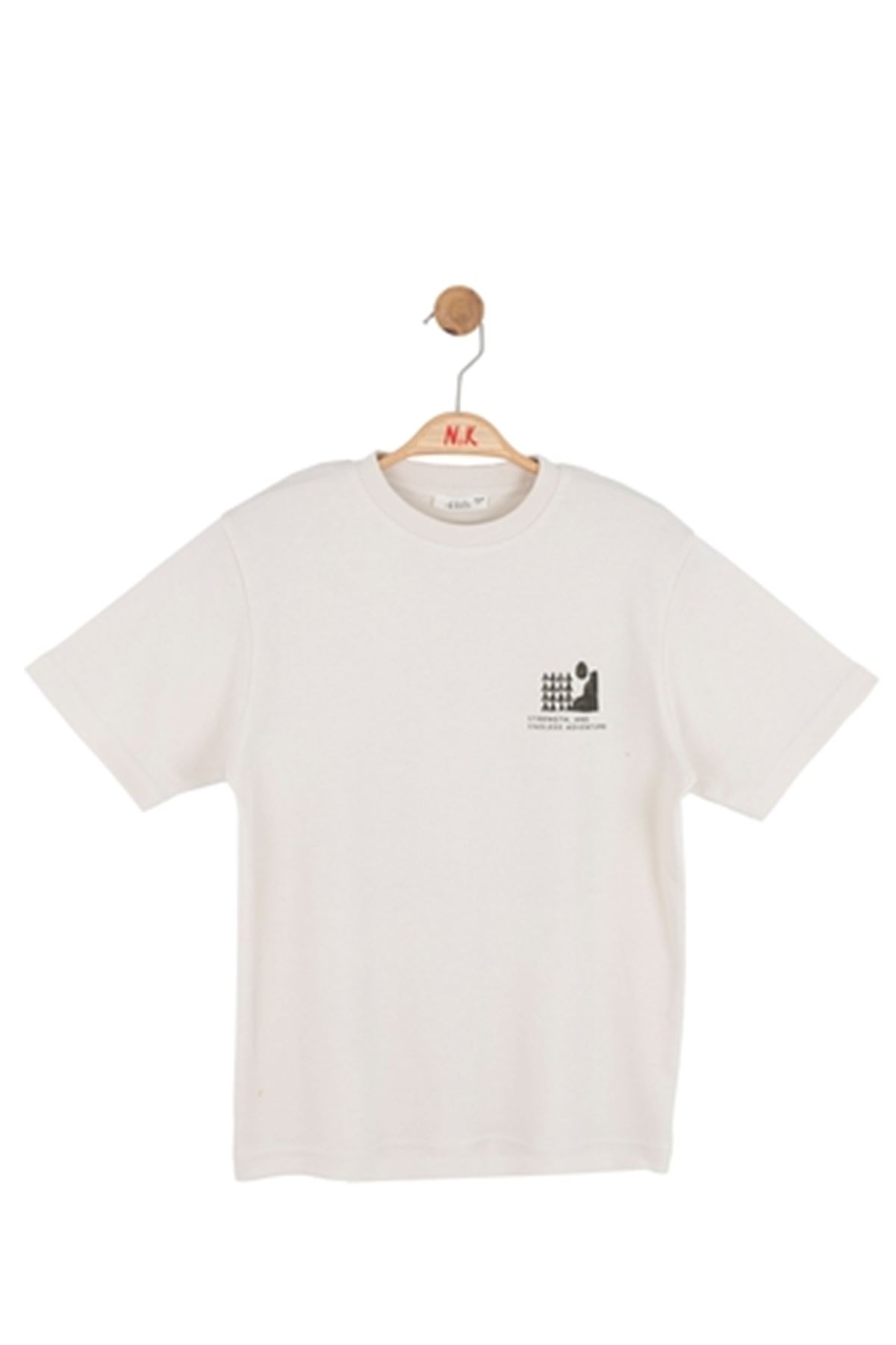 NK Kids 41301 MOUNT T-SHIRT 8/14 KREM-HAKİ