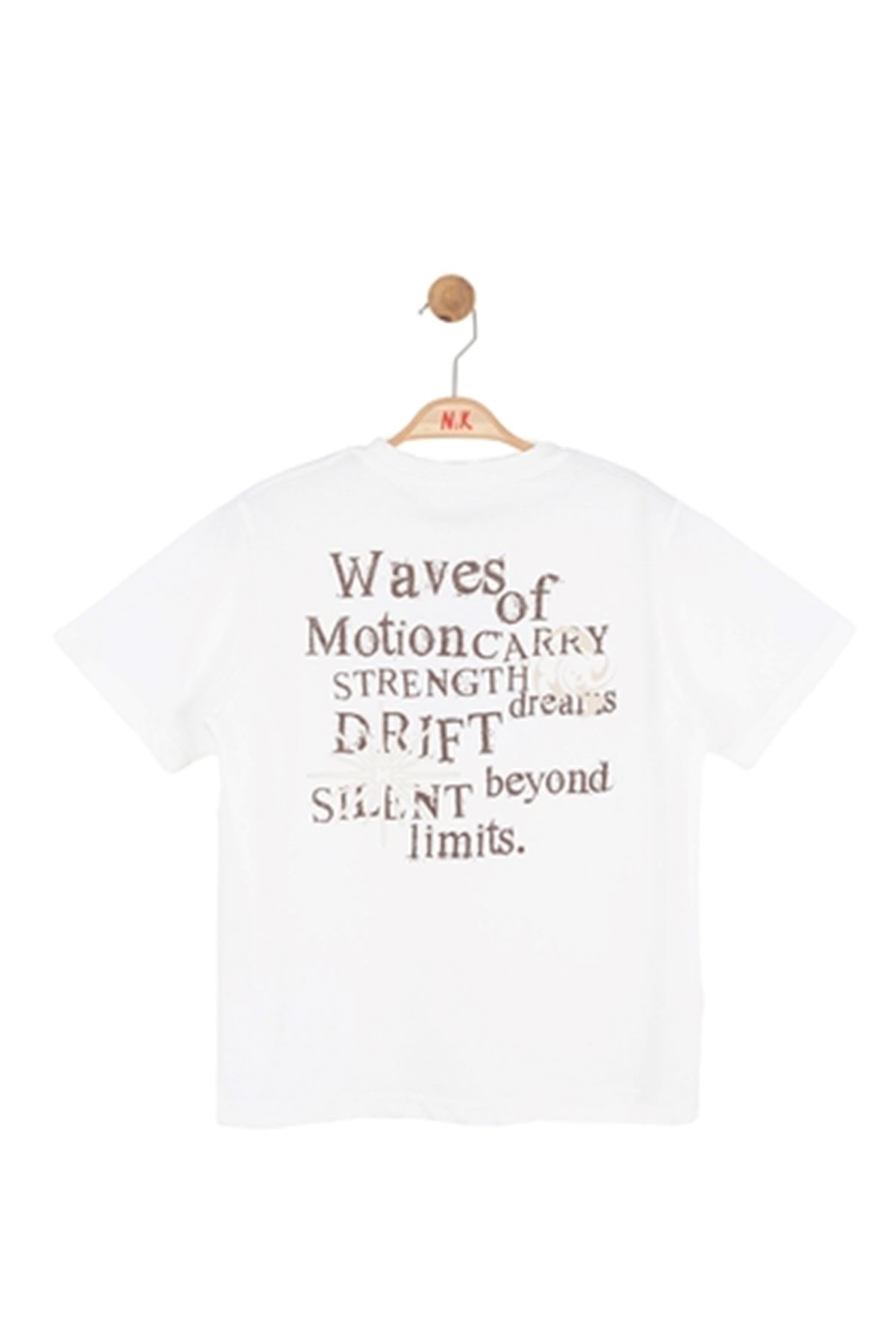 NK Kids 41306 CIRCLE TSH. 8/14 Ekru/kahve