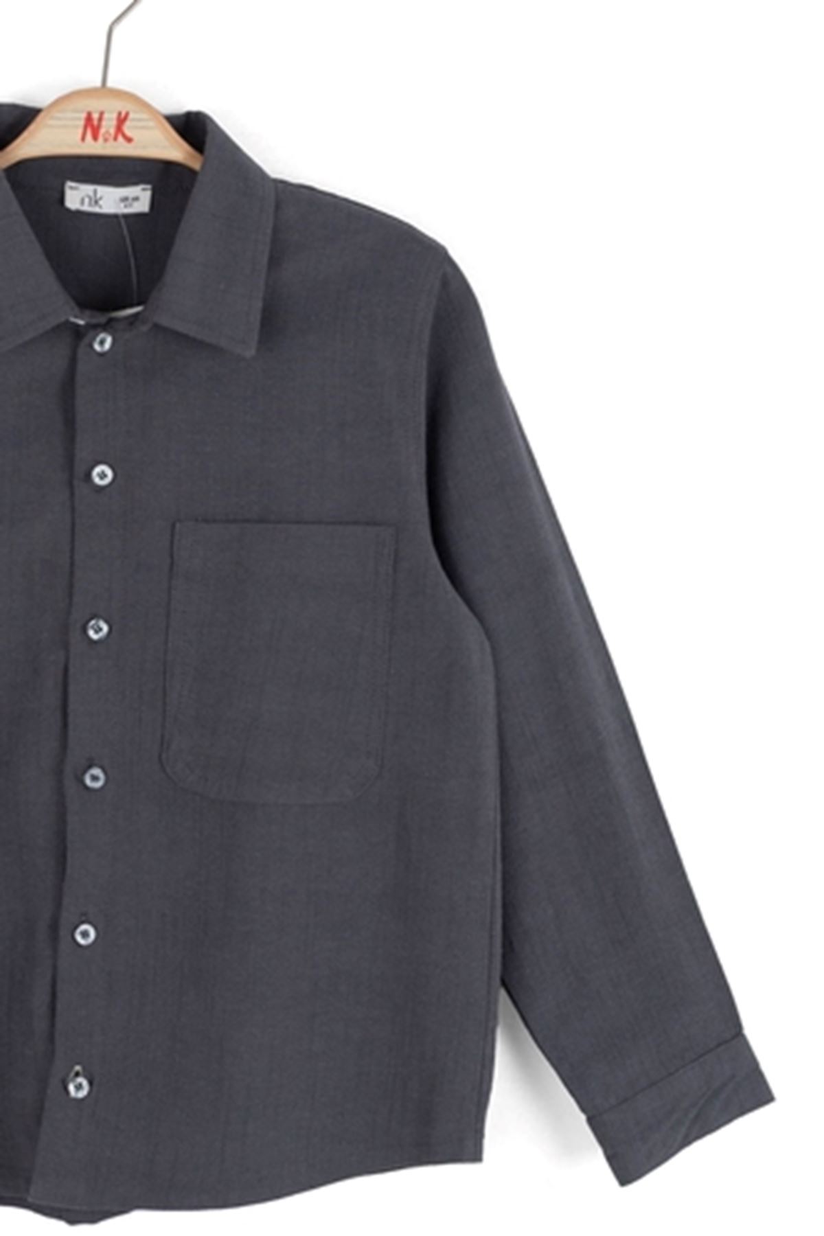 NK Kids 41327 OPAL GÖMLEK 8/14 Antrasit