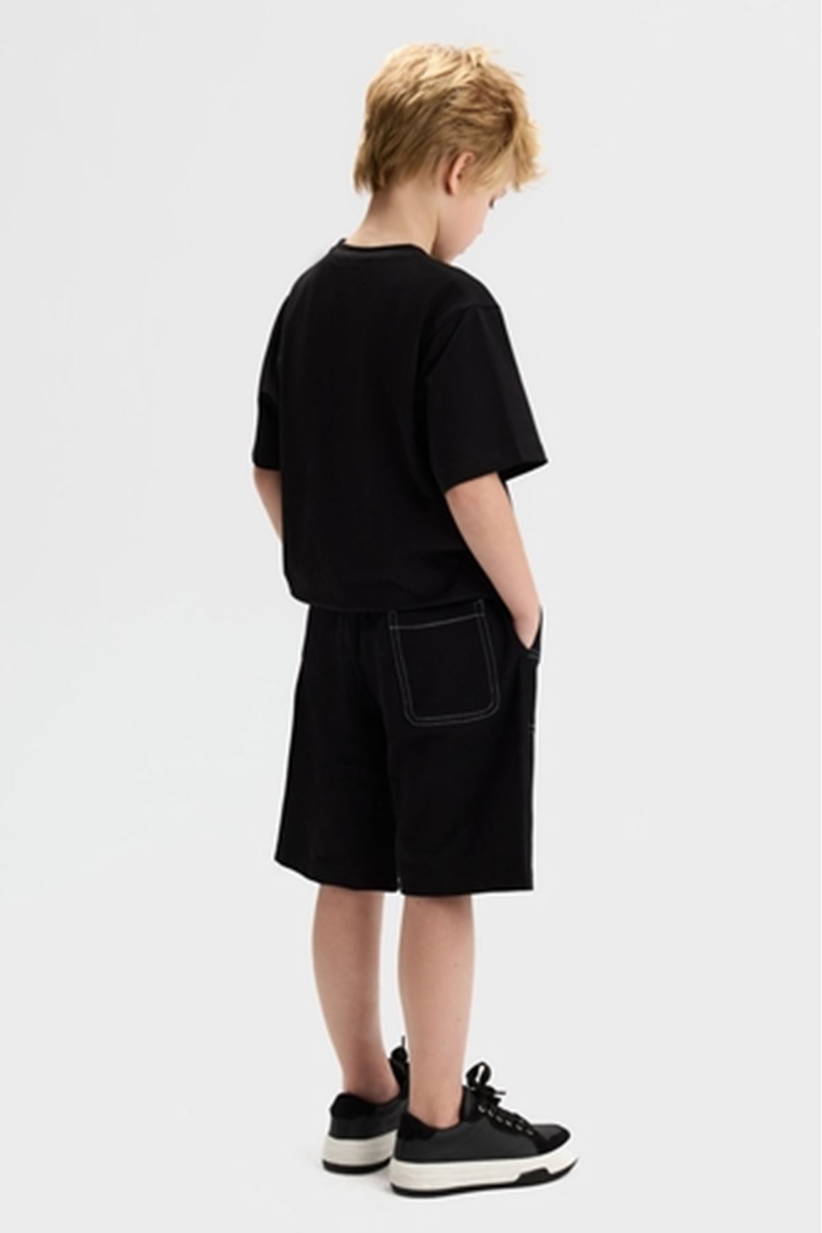 NK Kids 41338 LABİRENT T-SHIRT 8/14 Siyah