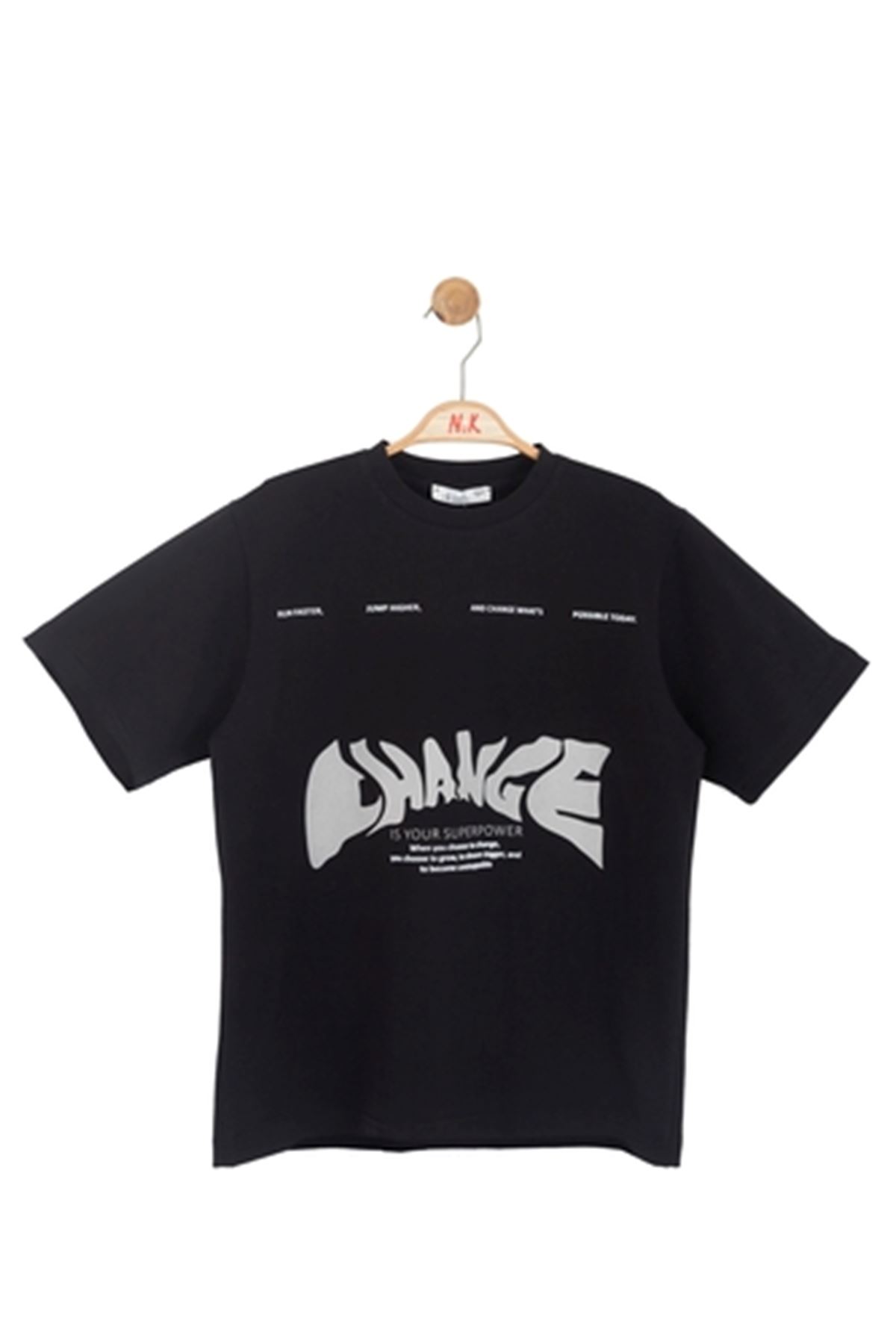 NK Kids 41340 SUPERPOWER T-SHIRT 8/14 Siyah
