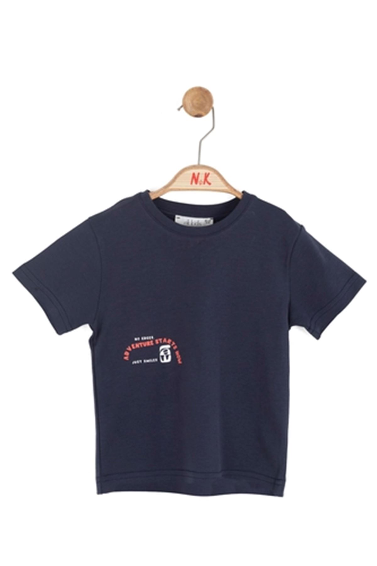 NK Kids 41606 SMILE T-SHIRT 1/4 Lacivert