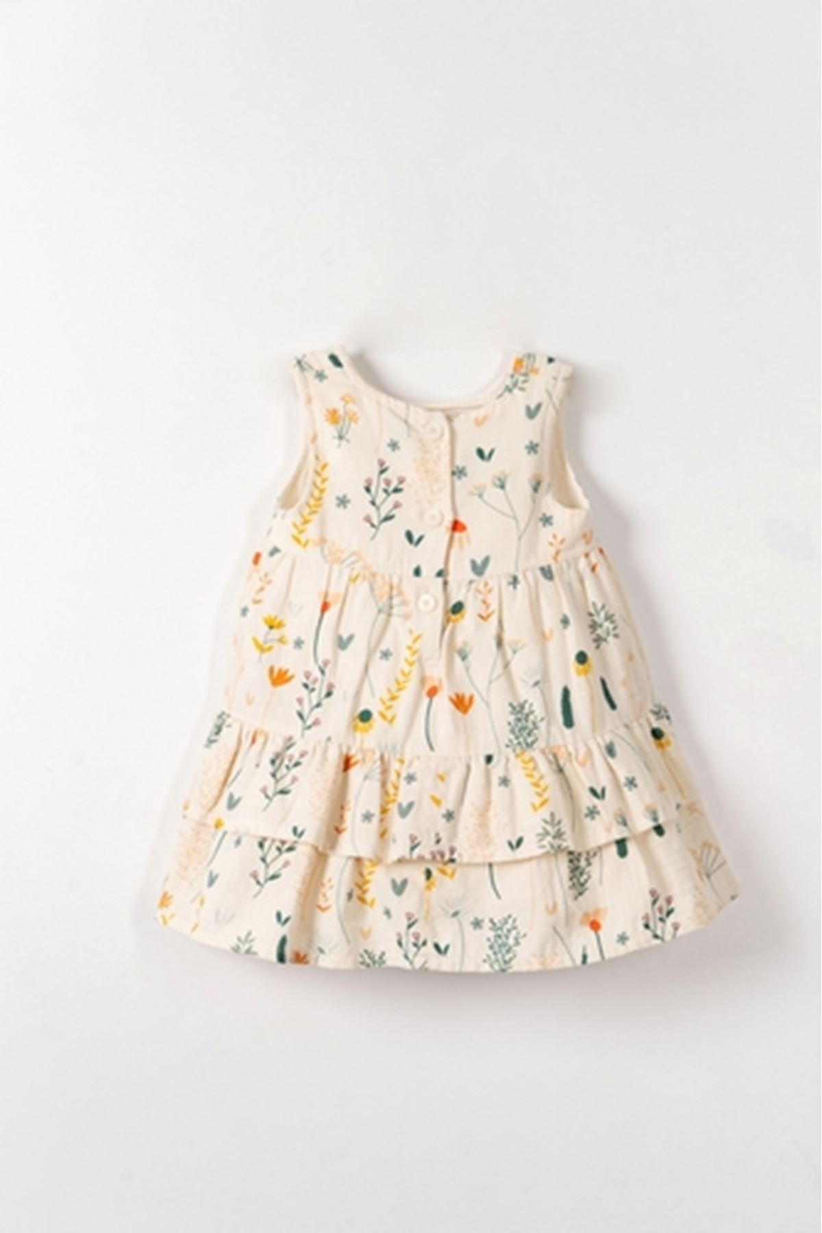 NK Kids 71603 SUNFLOWER ELBİSE 1/4 KREM