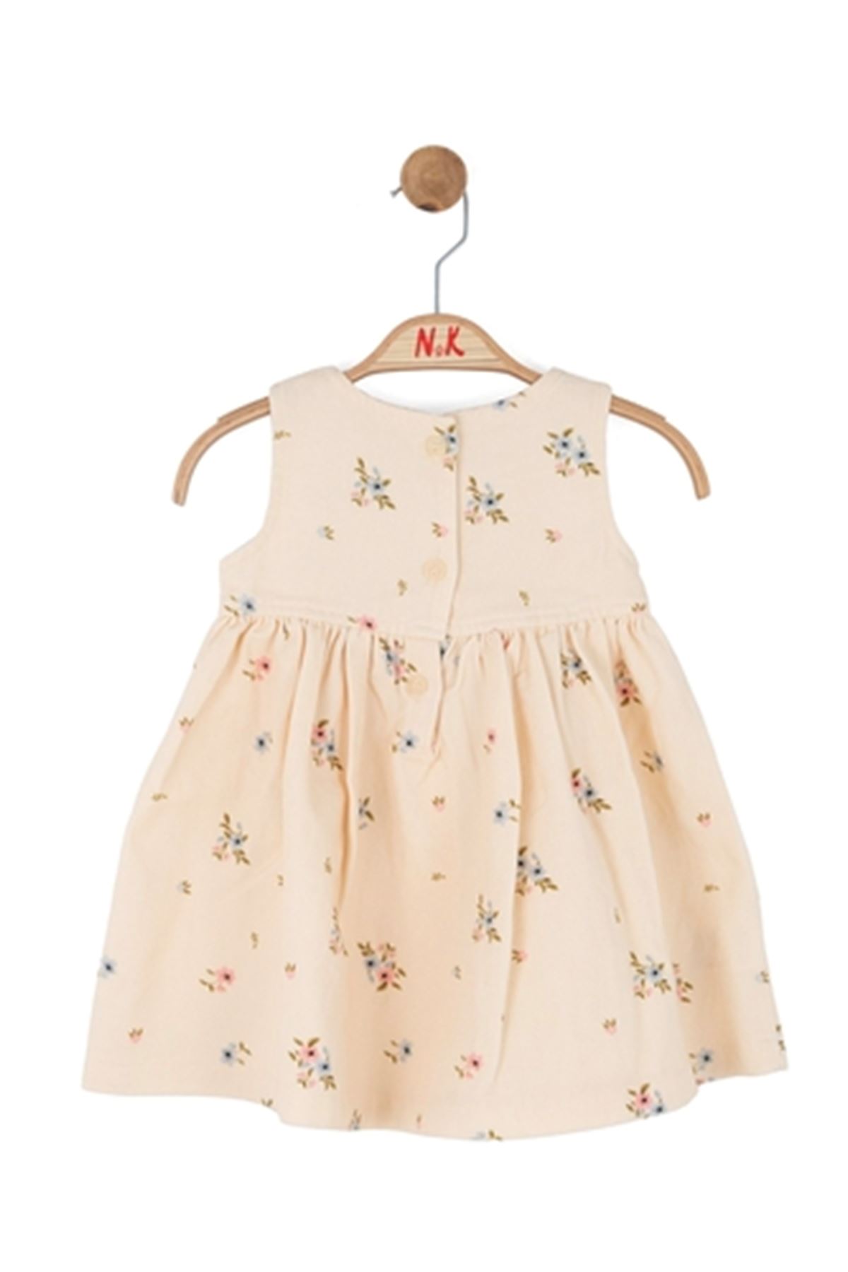 NK Kids 71602 SPRING ELBİSE 1/4 KREM