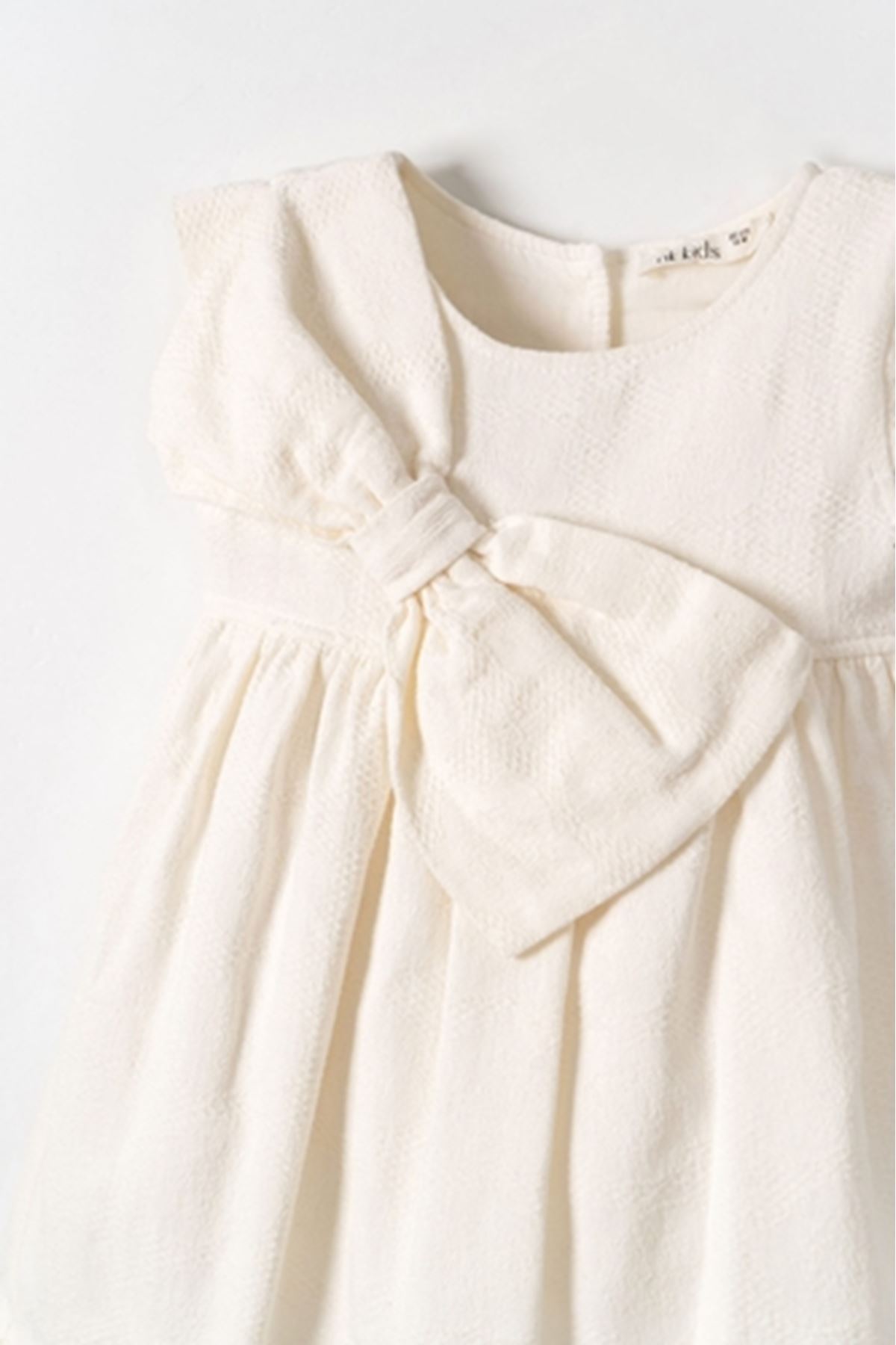 NK Kids 71601 FİYONKLU ELBİSE 1/4 EKRU