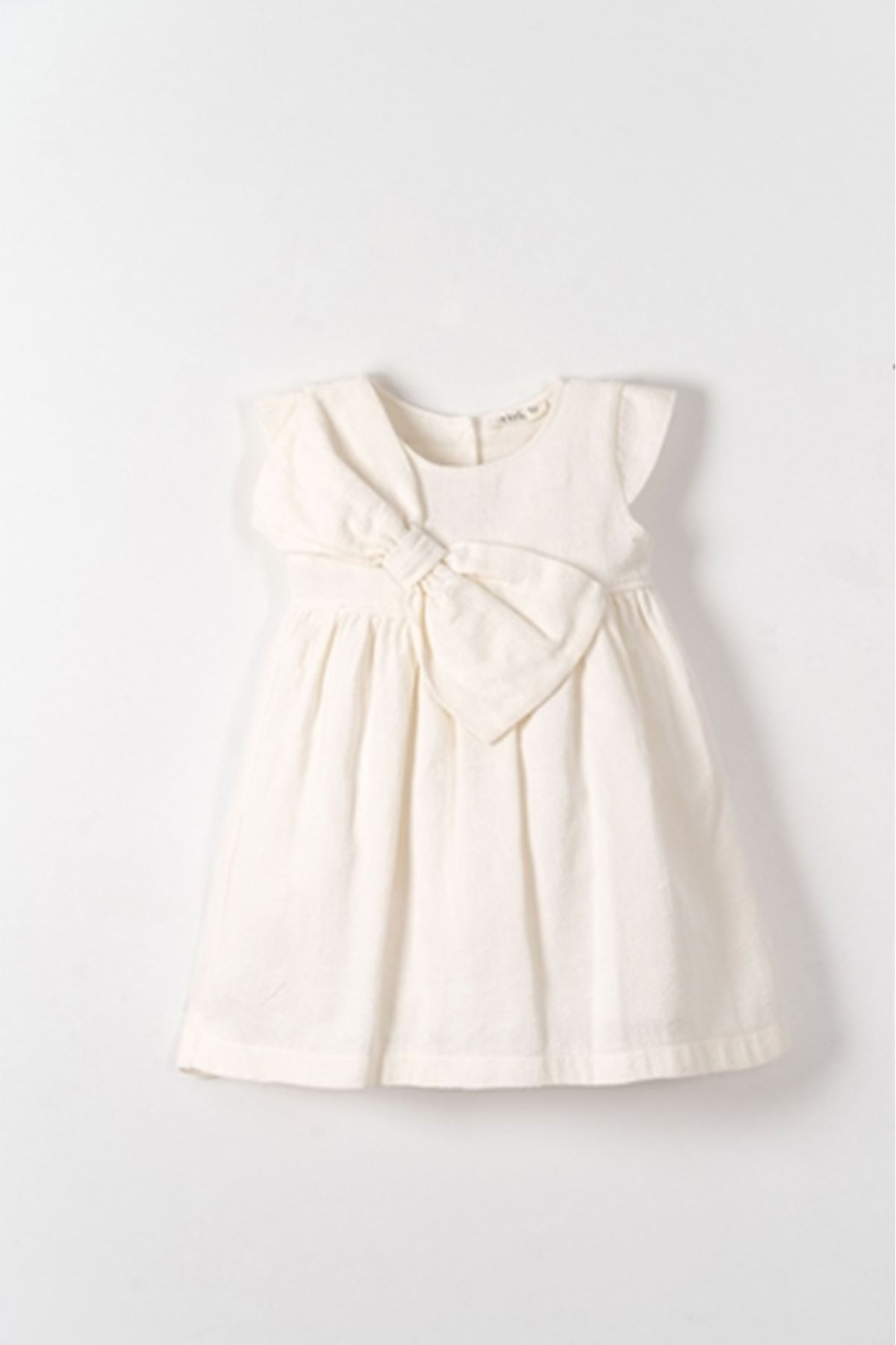 NK Kids 71601 FİYONKLU ELBİSE 1/4 EKRU