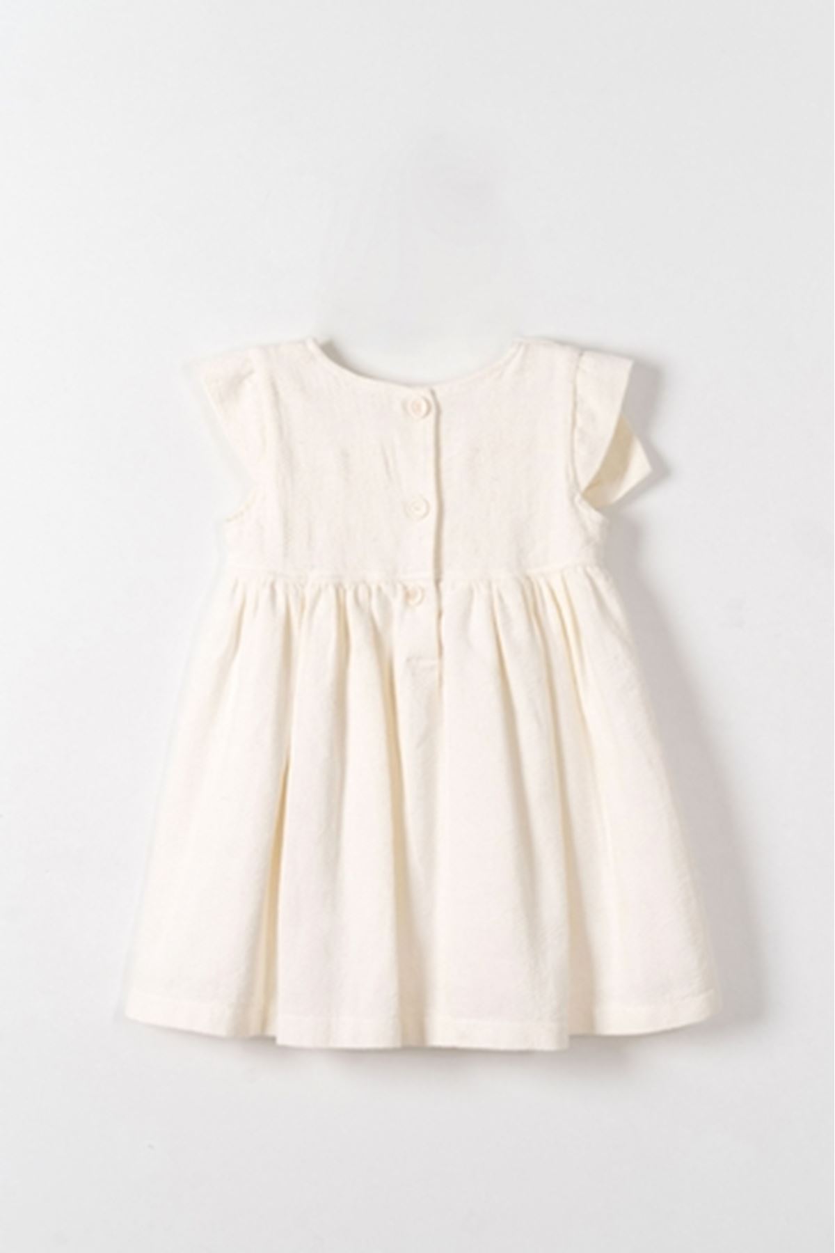 NK Kids 71601 FİYONKLU ELBİSE 1/4 EKRU