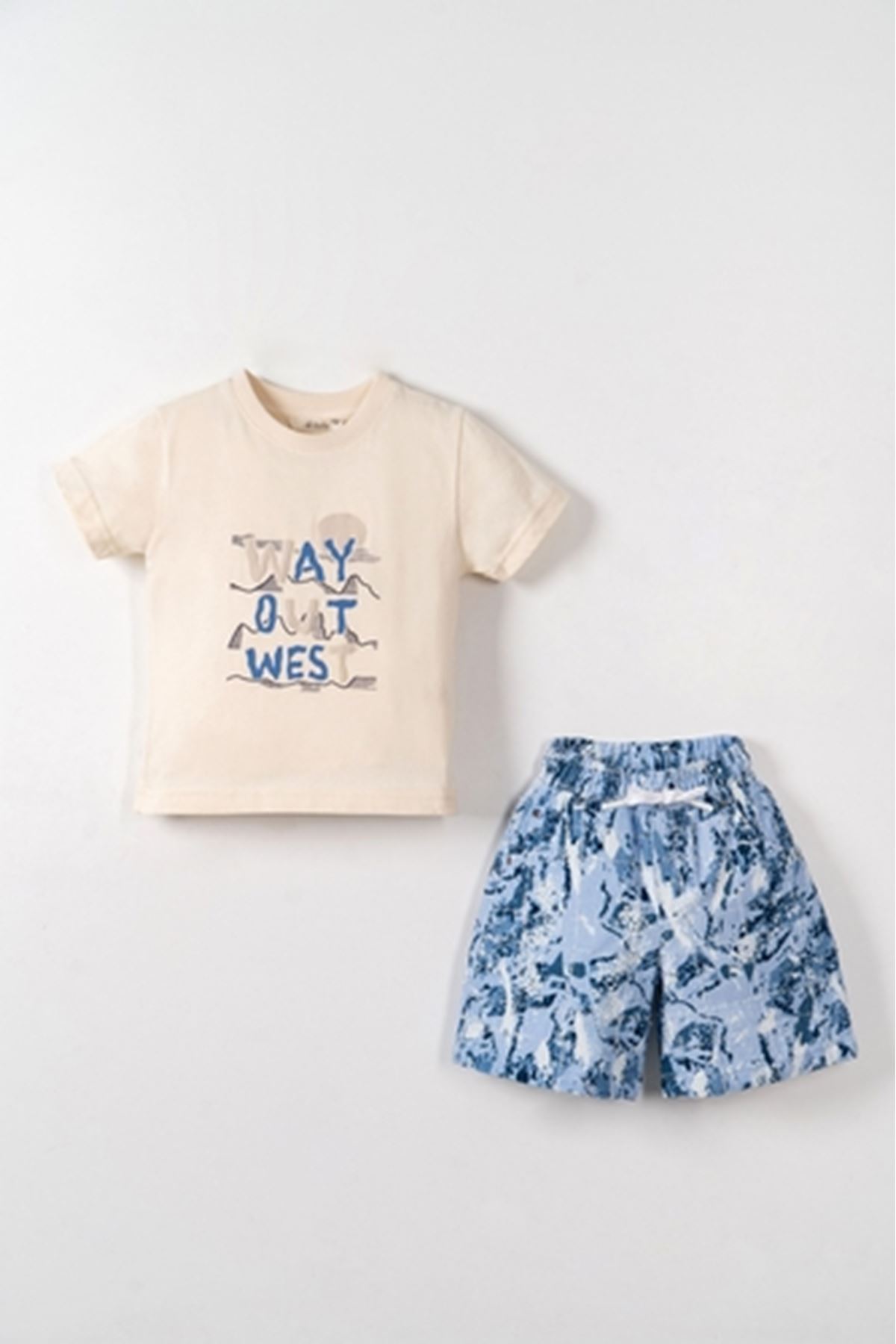 NK Kids 41629 WEST T-SHIRT 1/4 Krem