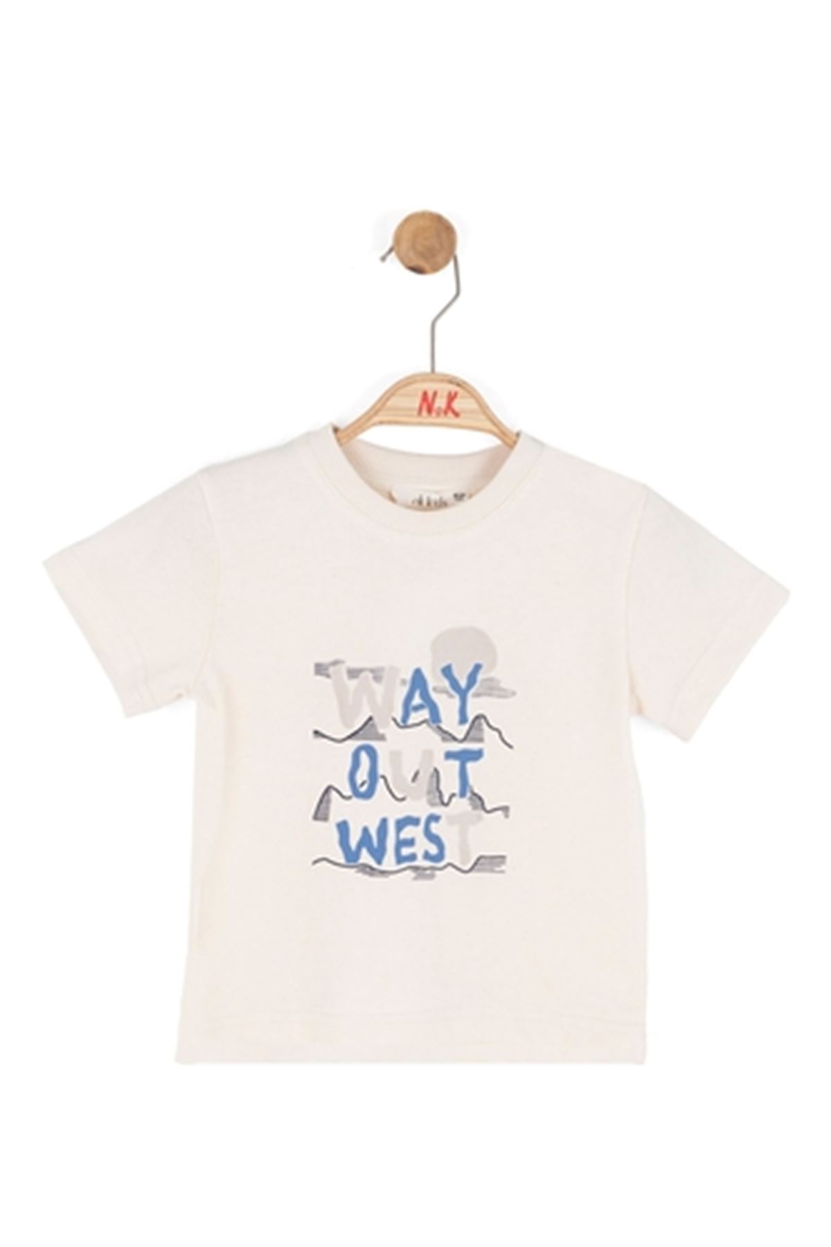 NK Kids 41629 WEST T-SHIRT 1/4 Krem