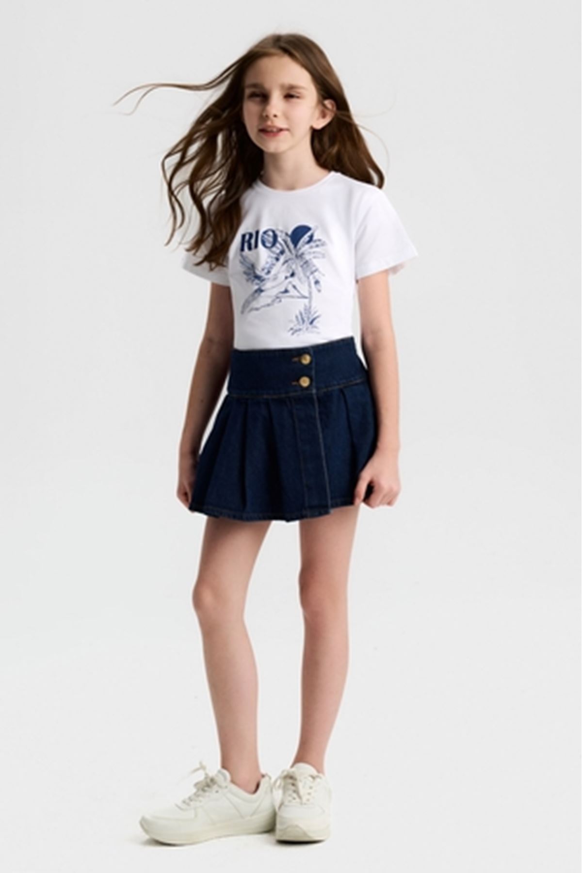 NK Kids 58714 ATLANTIS ŞORT ETEK MAVİ 8/14