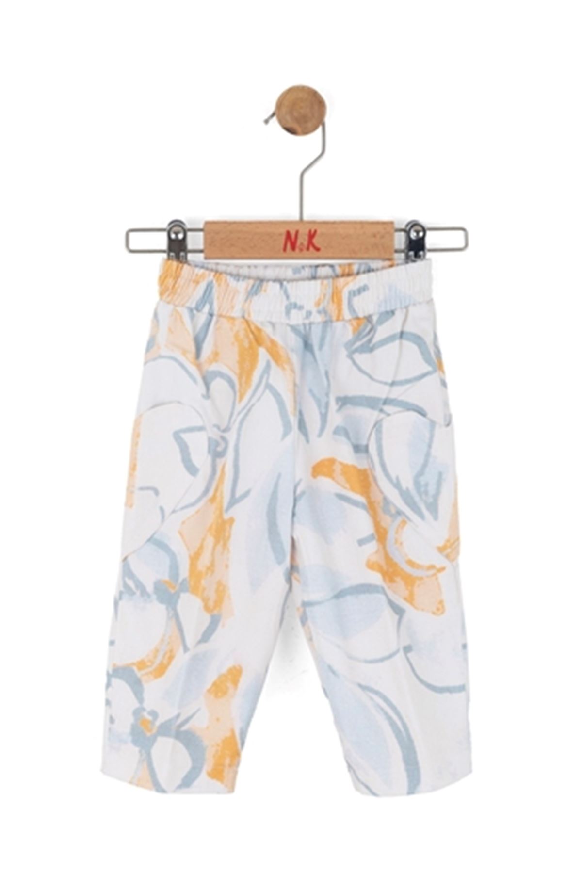 NK Kids 51609 POWDER PANT.1/4 KREM-MAVİ