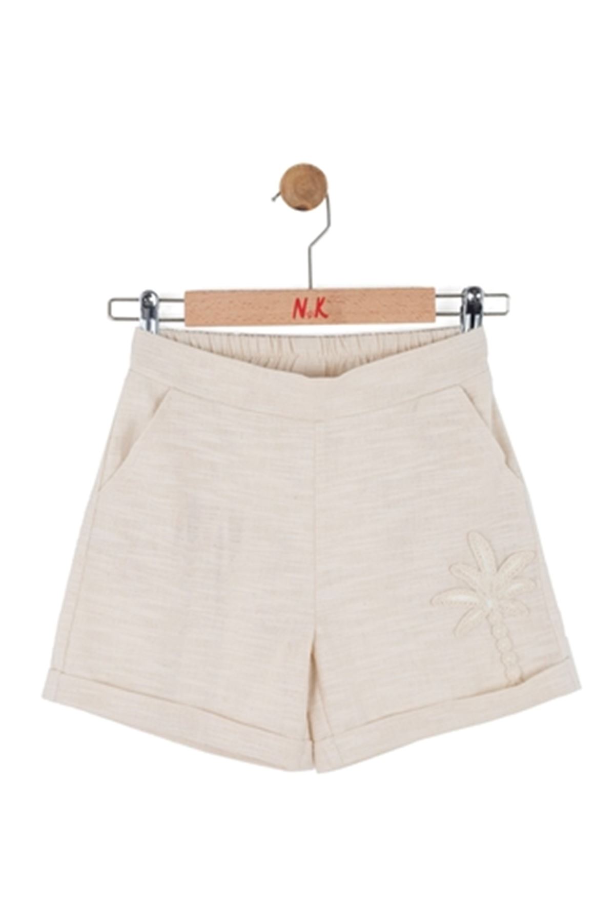 NK Kids 51358 PALMİYE ŞORT KREM 8/14