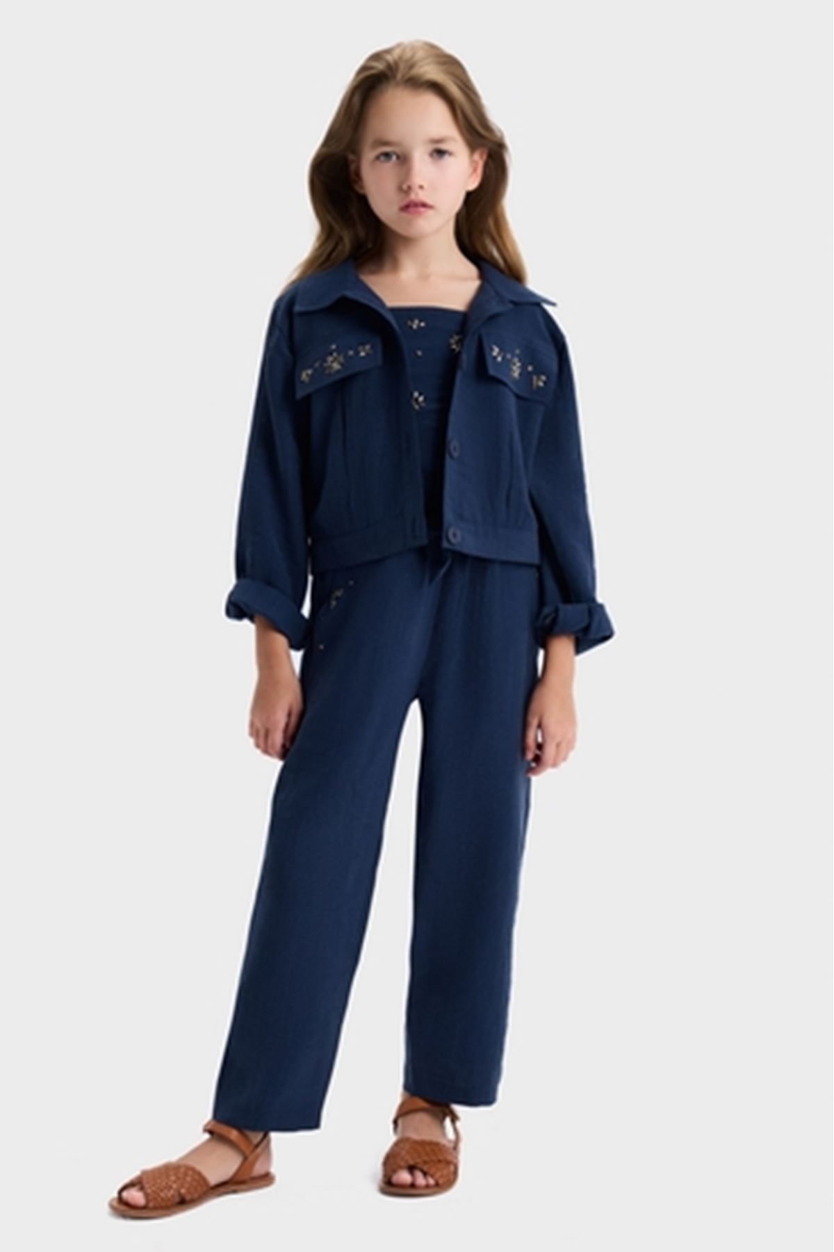 NK Kids 51330 CASHMERE PANT.LACİVERT 8/14