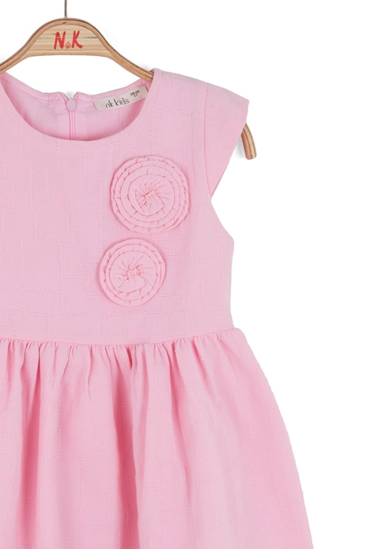 NK Kids 71513-CANDY ELBİSE 4/8 PEMBE