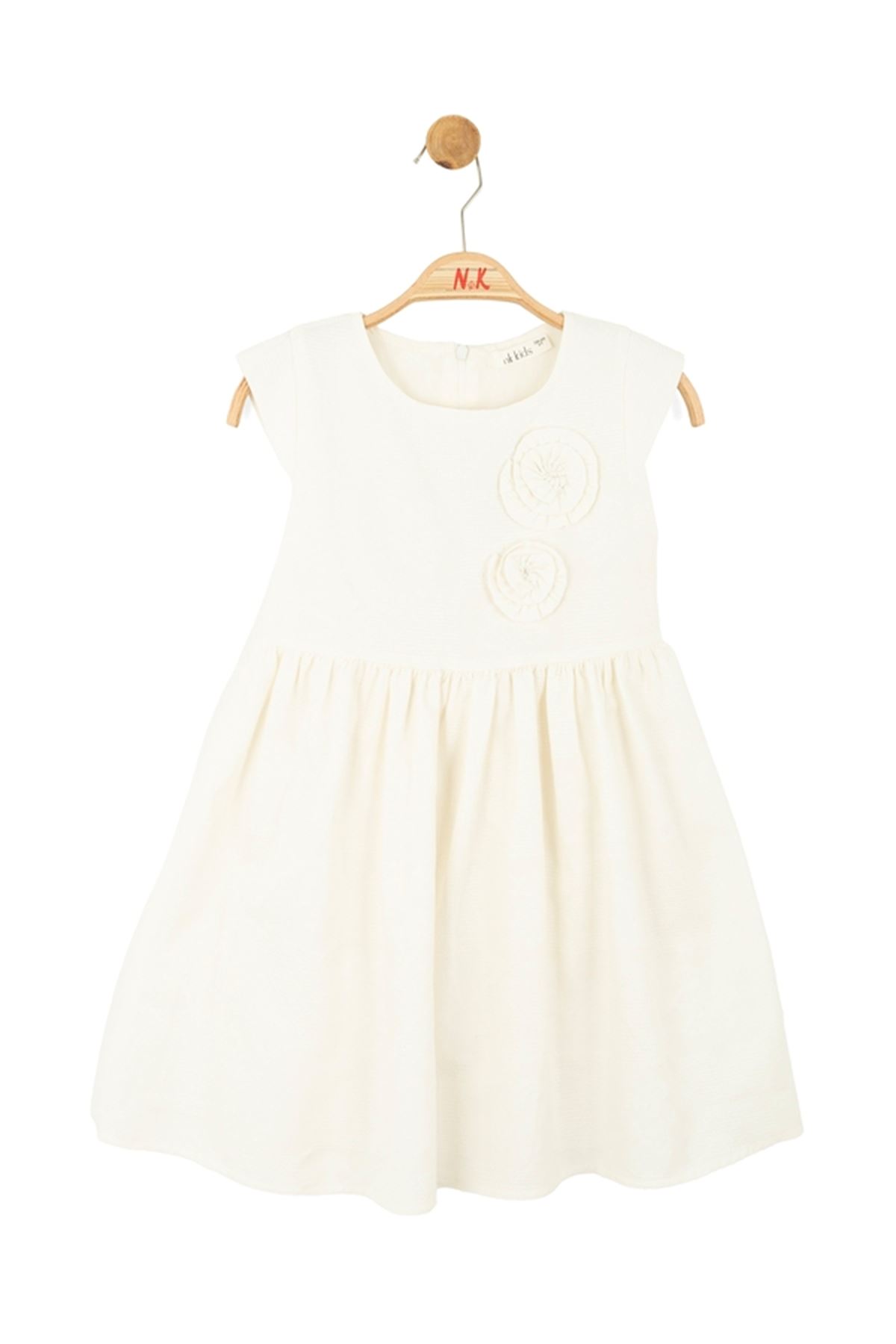 NK Kids 71513-CANDY ELBİSE 4/8 EKRU