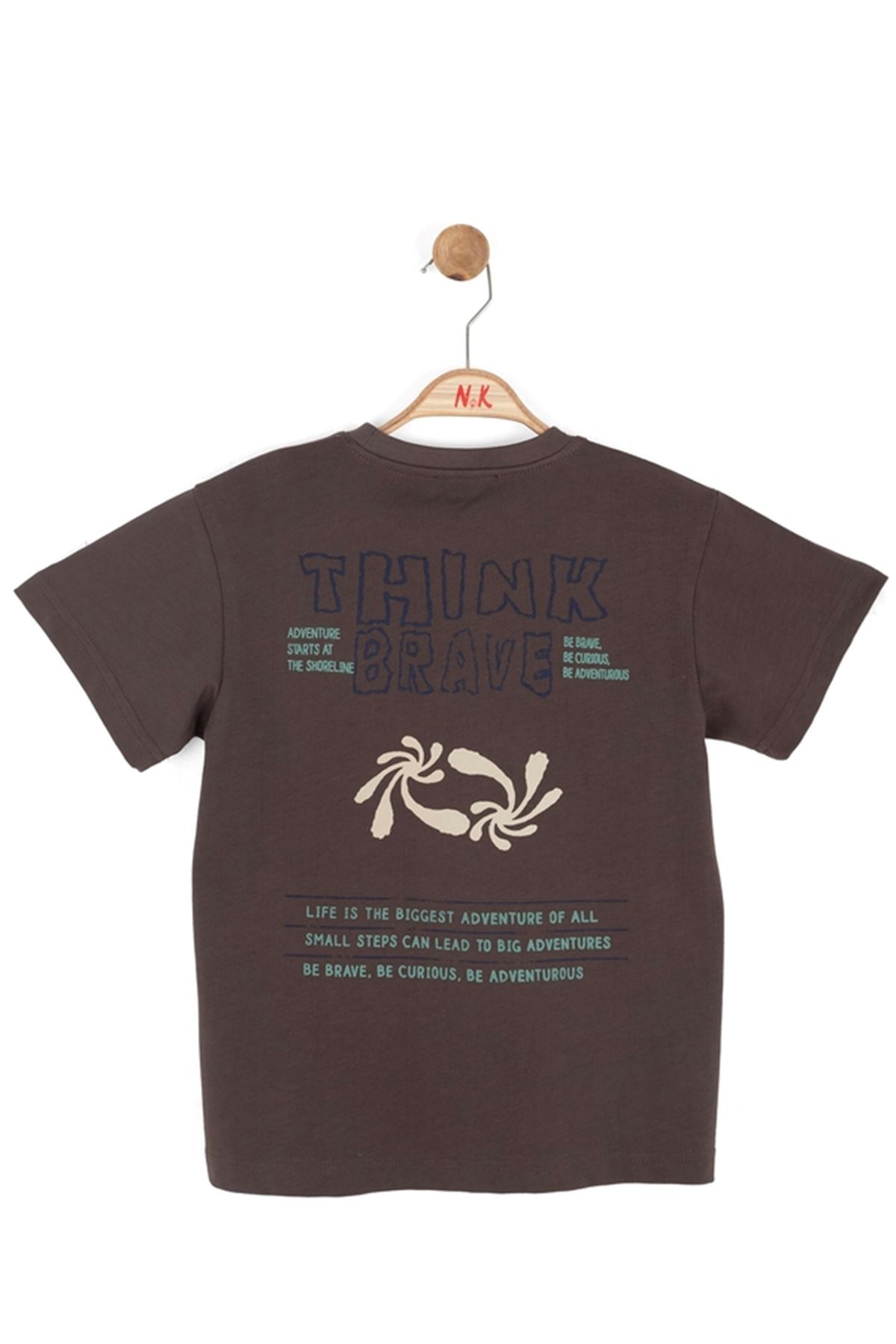 NK Kids 41510-MİNERAL T-SHIRT 4/8 KAHVE