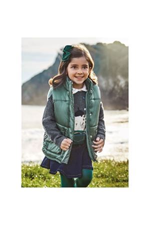  Mayoral Kışlık Kız Kürklü Çift Taraflı Yelek Yeşil