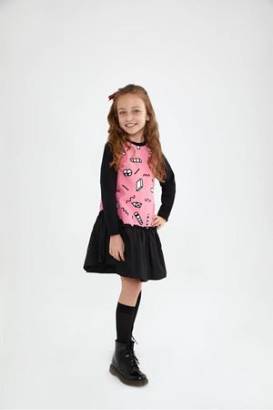 SheShe Okula Dönüş Pembe Elbise