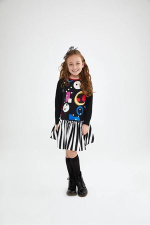 SheShe Siyah Mix Elbise