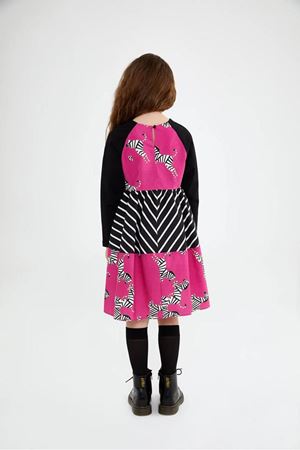 SheShe Kız Çocuk Elbisesi - Zebra DSL0097