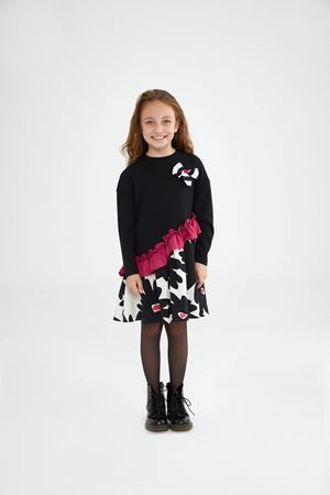 SheShe Siyah Fiyonk Elbise