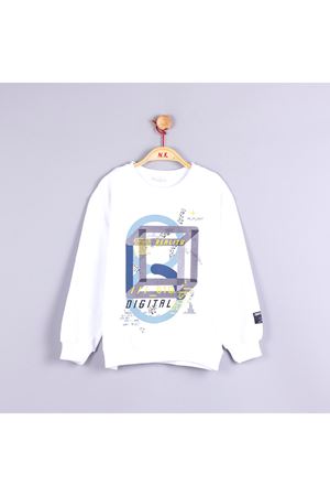 NK Kids Kare Baskılı Sweat 