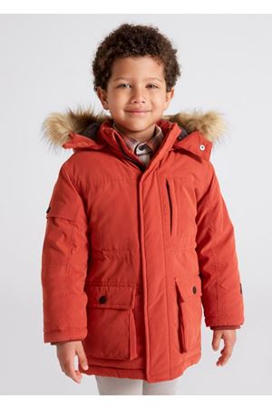 MAYORAL Kürk Kapüşonlu  Erkek Çocuk Parka  Mont