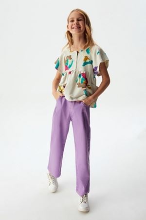 NK KIDS 34332-FIRÇALI KETEN BLUZ 8/14