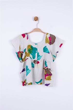 NK KIDS 34332-FIRÇALI KETEN BLUZ 8/14