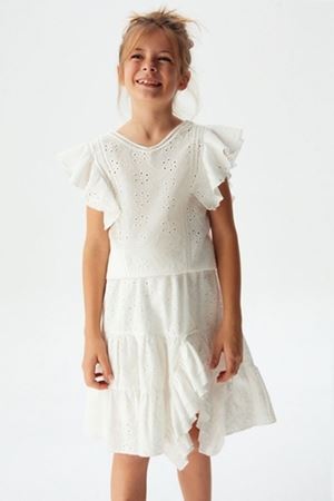 NK KIDS 34418-GÜPÜR BLUZ 8/14 BEYAZ 